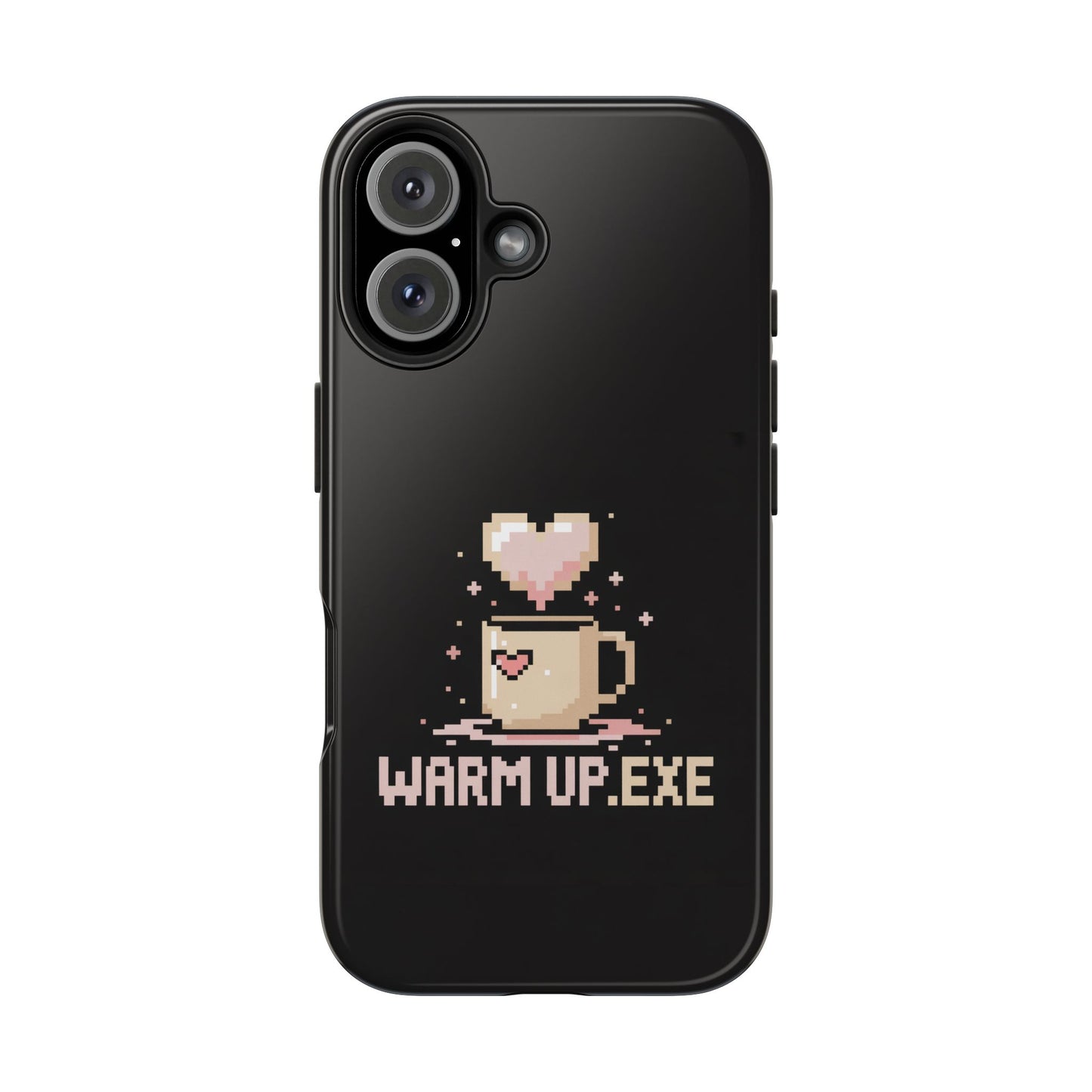 Warm Up.EXE Tough Phone Case - Cute Pixel Art Design for Tech Lovers