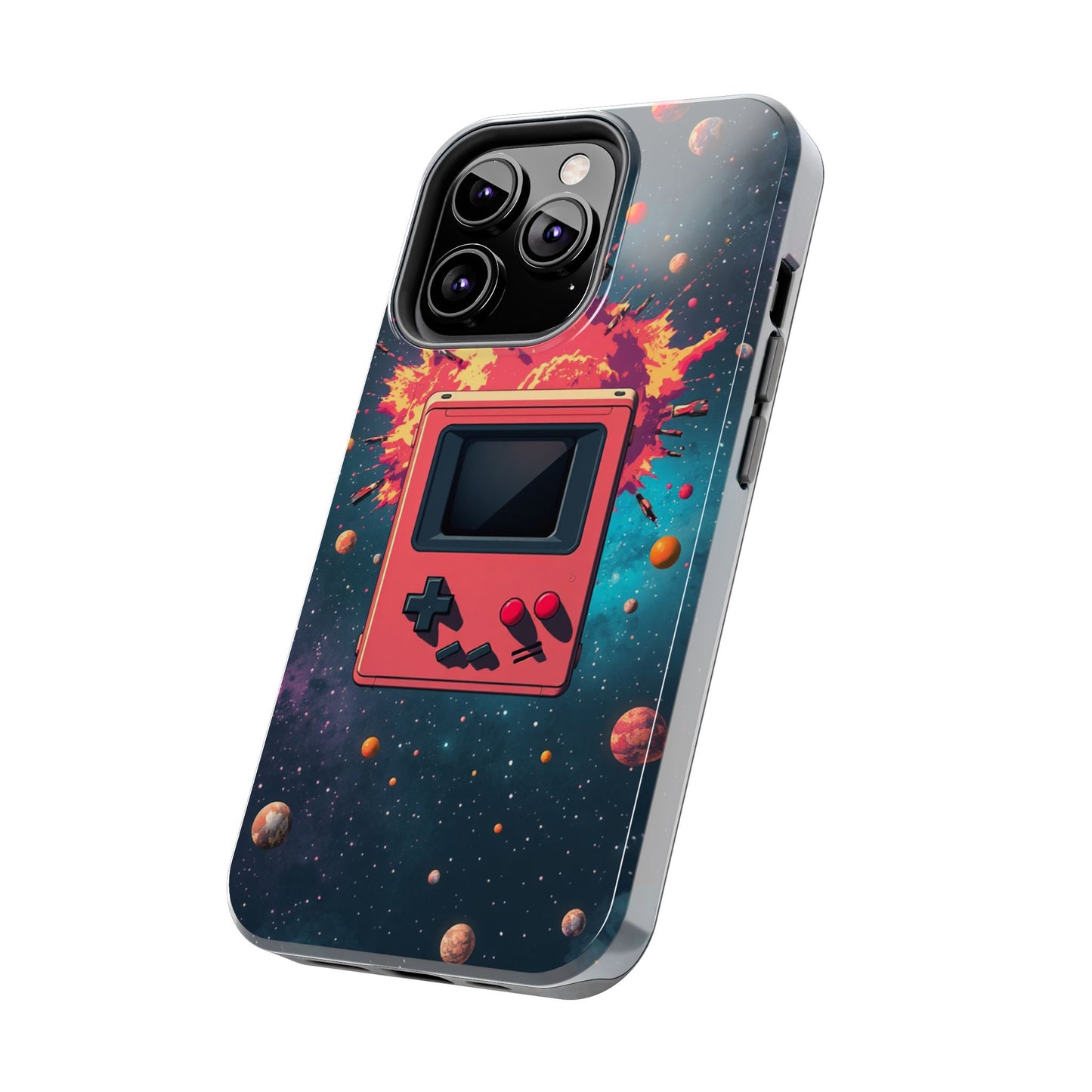 Retro Gaming Tough Phone Case - Space Adventure Design