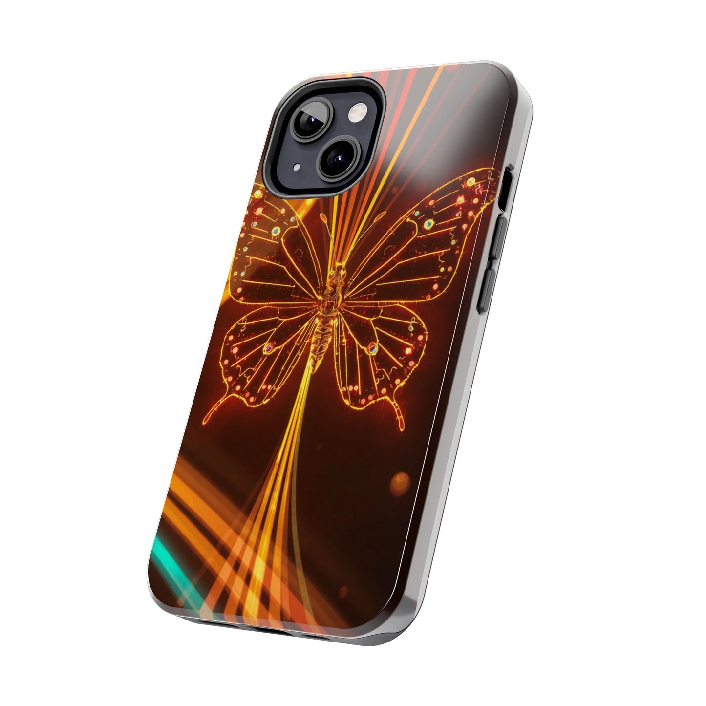 Elegant Butterfly Tough Phone Case - Stylish Protection for Nature Lovers