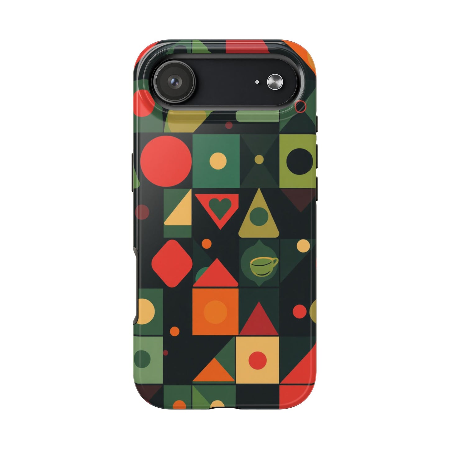 Vibrant Geometric Tough Phone Cases – Stylish Protection for Trendsetters - for iPhone
