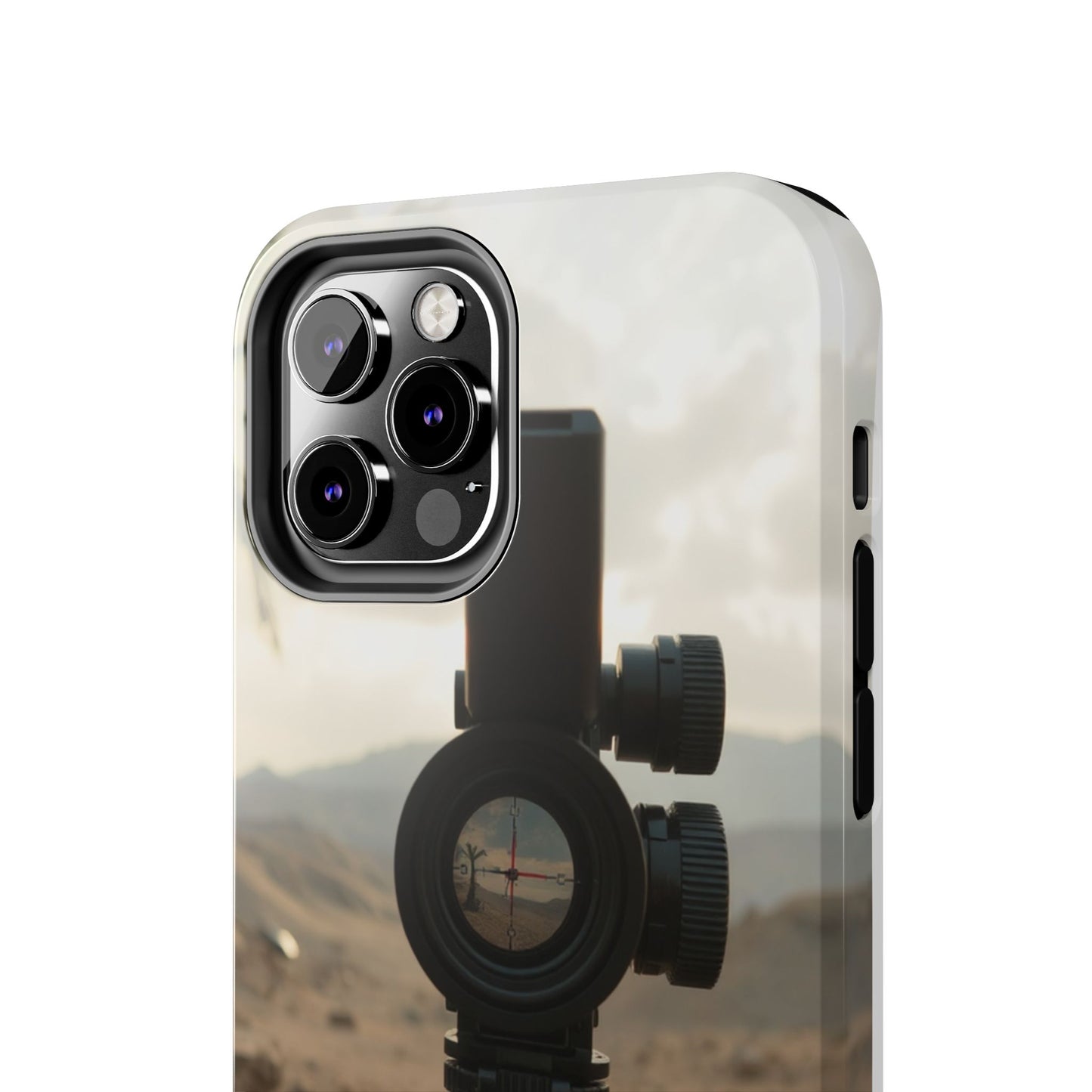 Tough Phone Case with Sniper Scope Design - Durable & Stylish Protection for Outdoors Enthusiasts