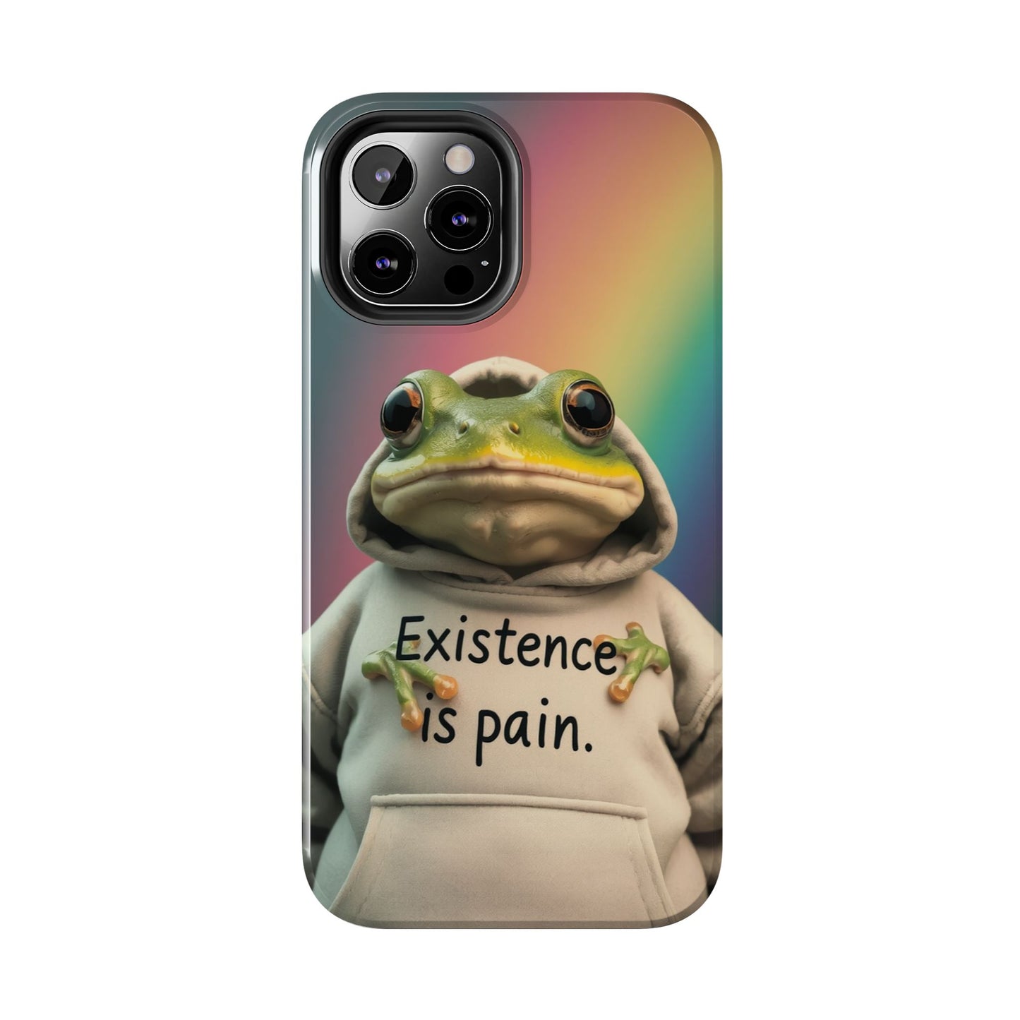 Existence is Pain Frog Phone Case - Tough & Stylish