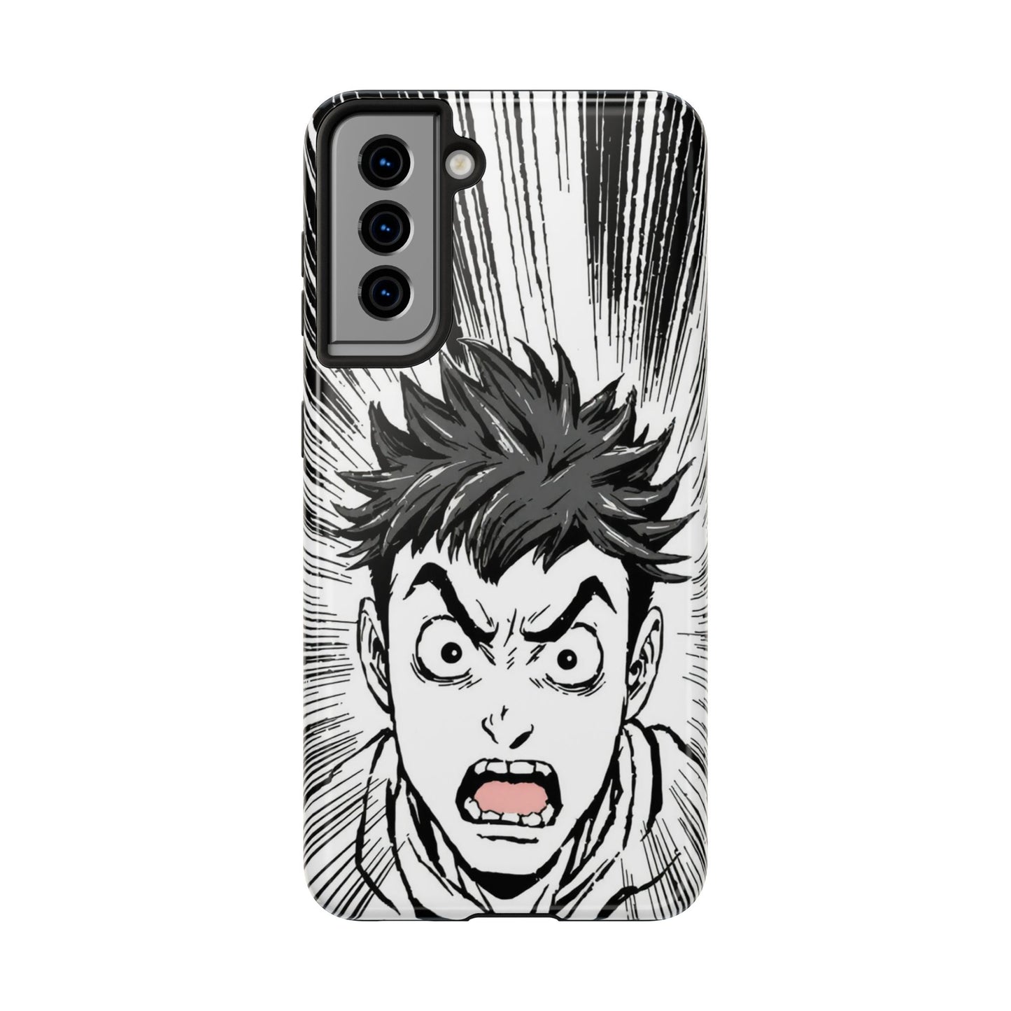 Intense Graphic Phone Case - Tough Design for Anime Fans