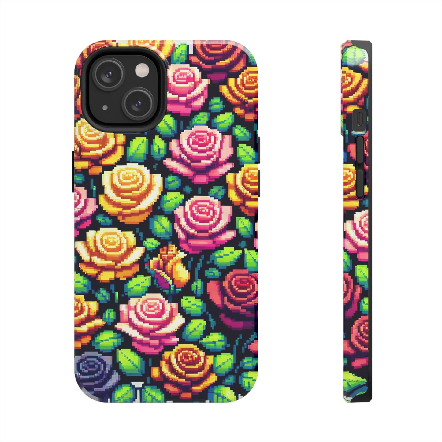 Vibrant Floral Tough Phone Case - Stylish Protection for Flower Lovers