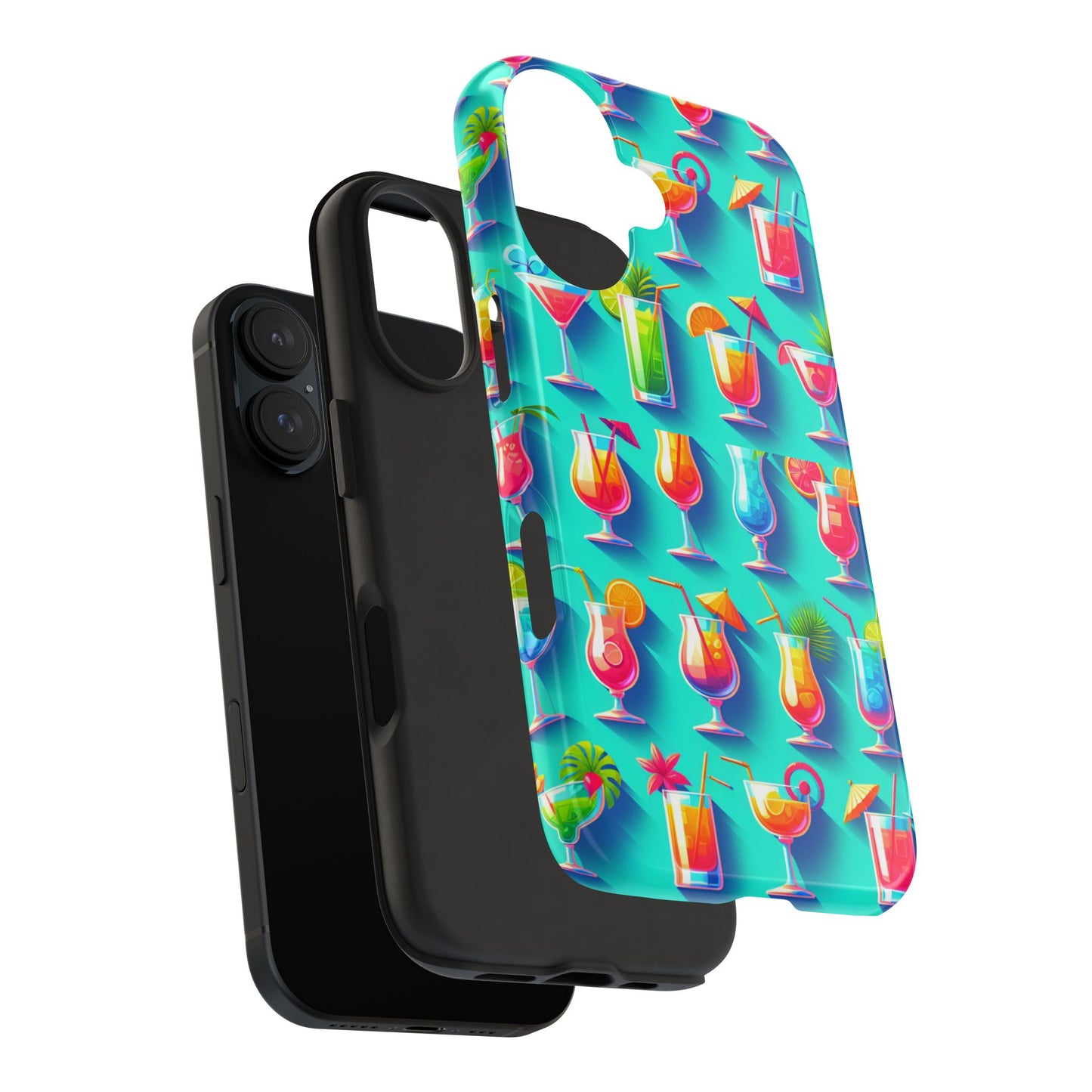 Cocktail Party Phone Case - Fun & Colorful Design for Summer Vibes - for iPhone
