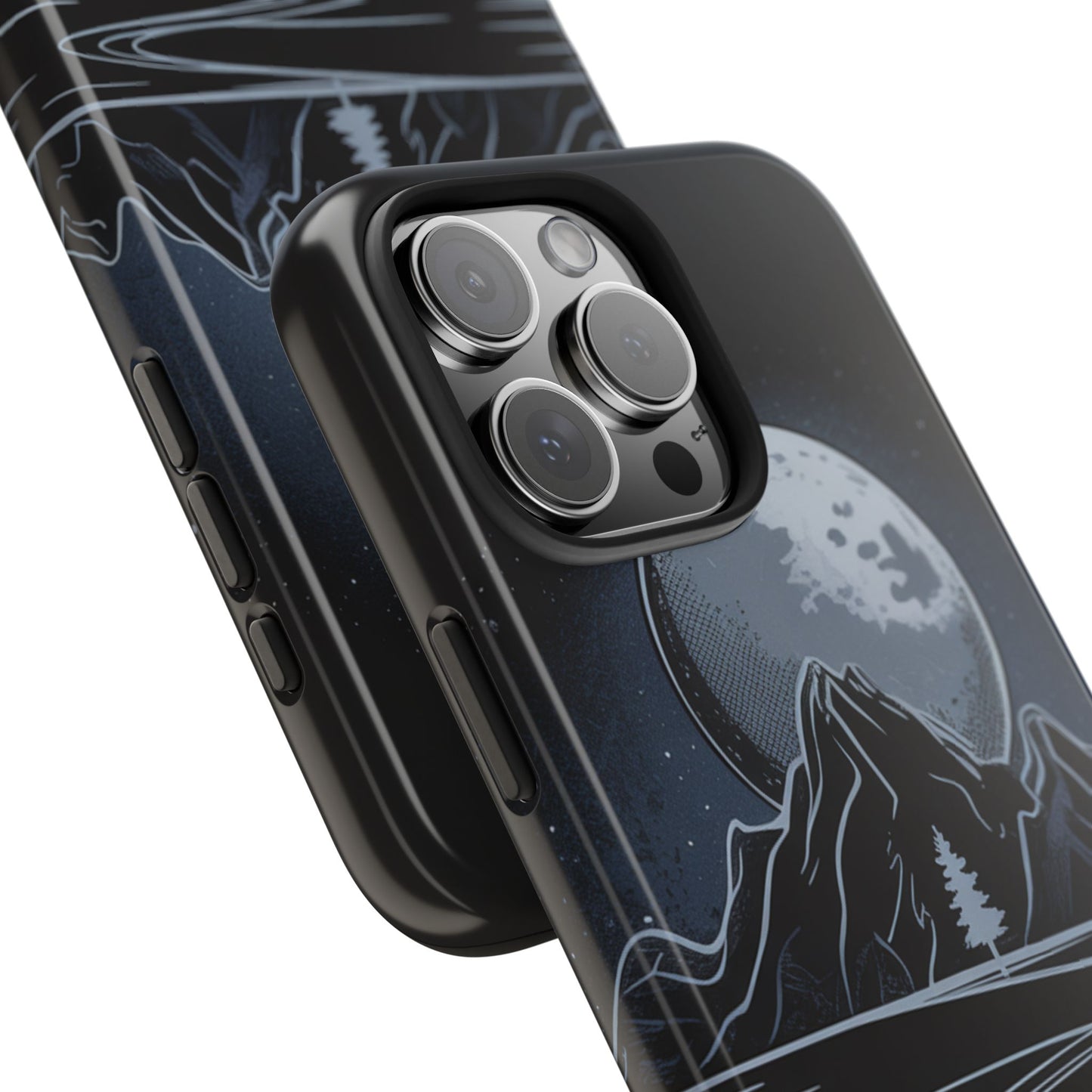 Moonlit Mountain Tough Phone Case Dark Fantasy