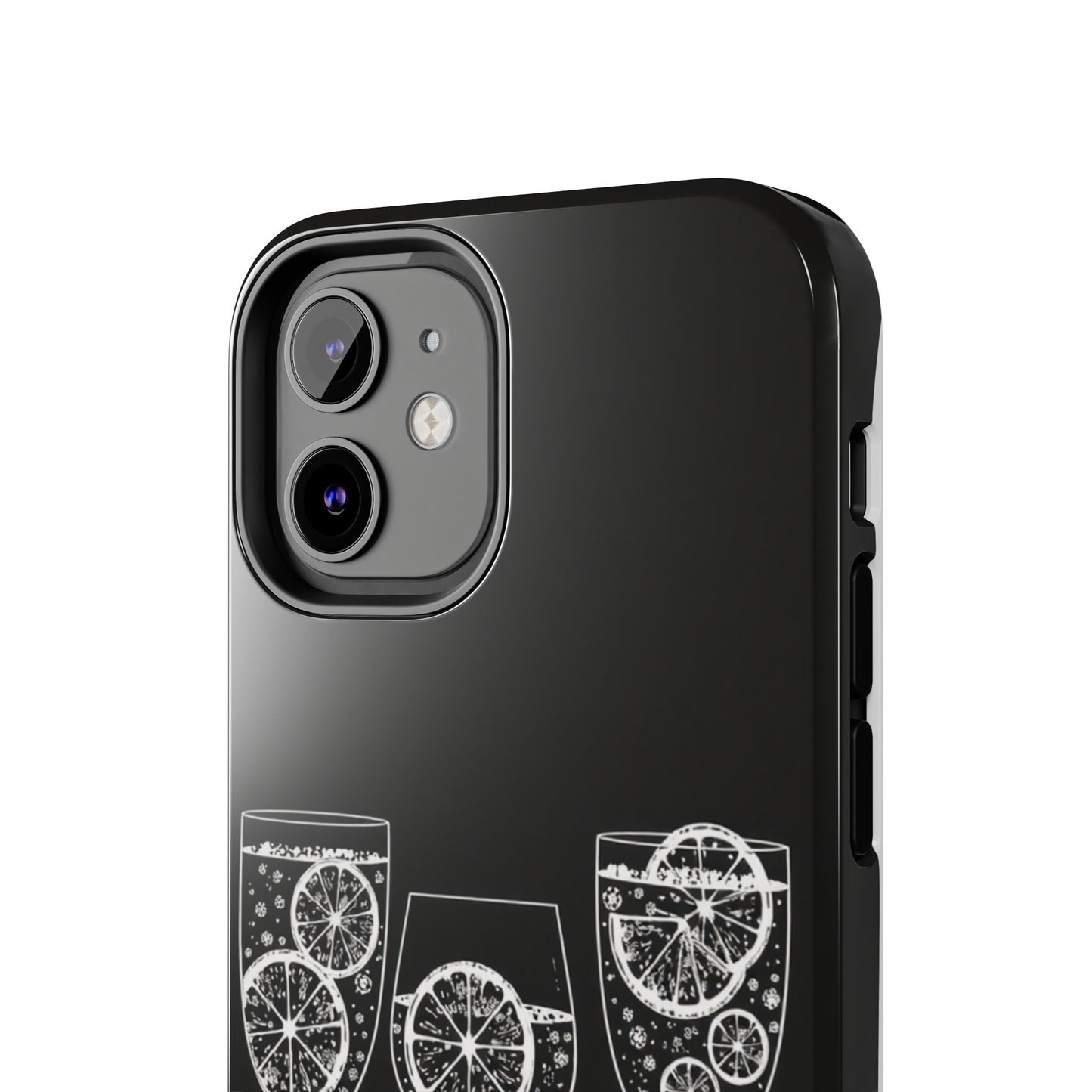 Stylish Tough Phone Cases with Citrus Glass Design, Protective Cases for Parties, Summer Events, and Everyday Use