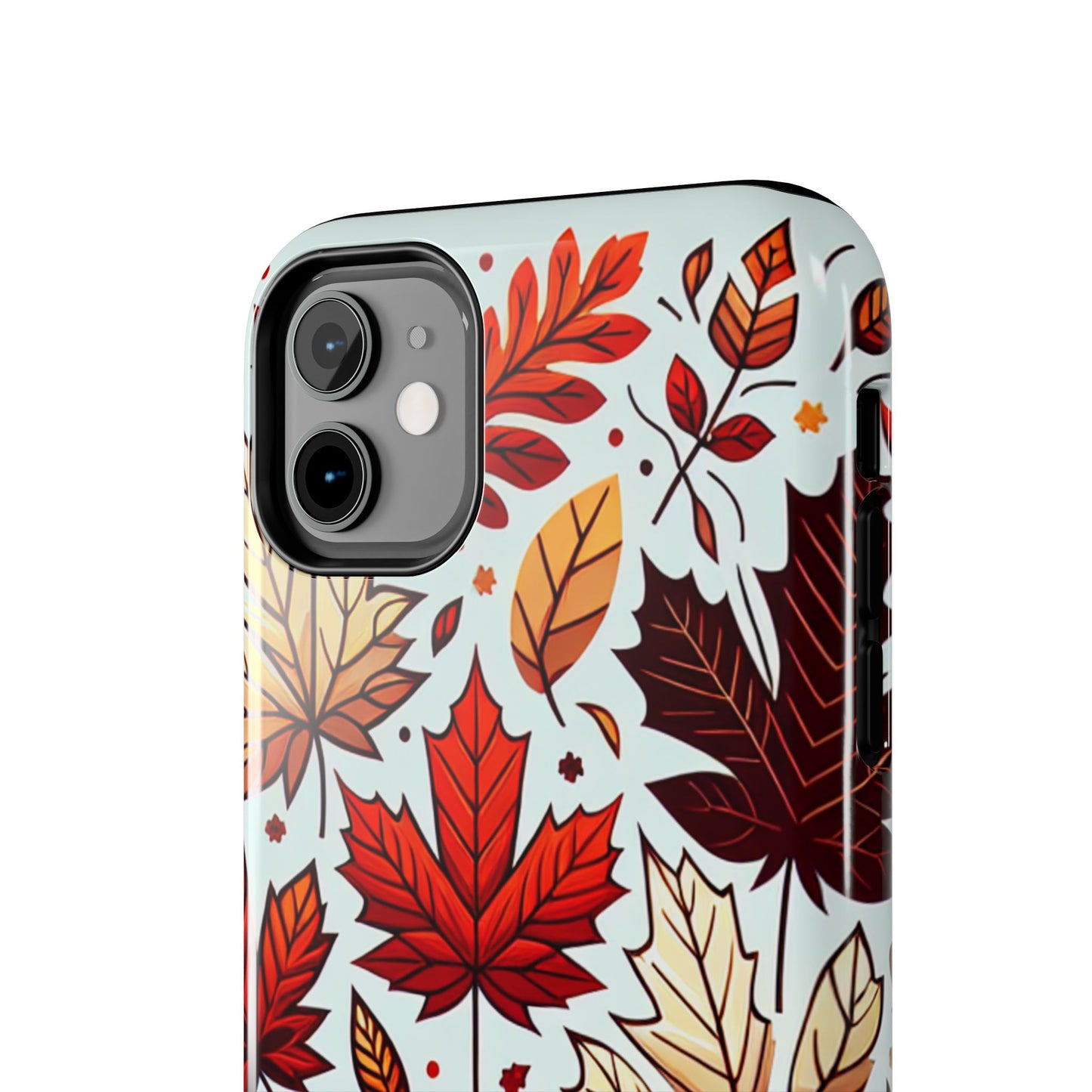 Autumn Leaves Tough Phone Case - Leaves Pattern - for iPhone