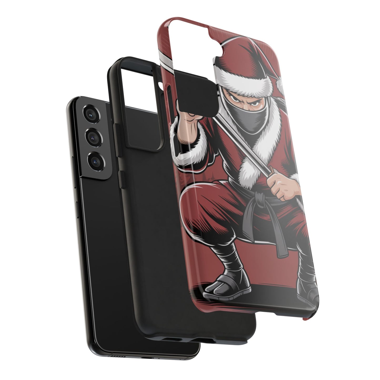 Ninja Santa Tough Phone Case | Durable Holiday Phone Cover for iPhone