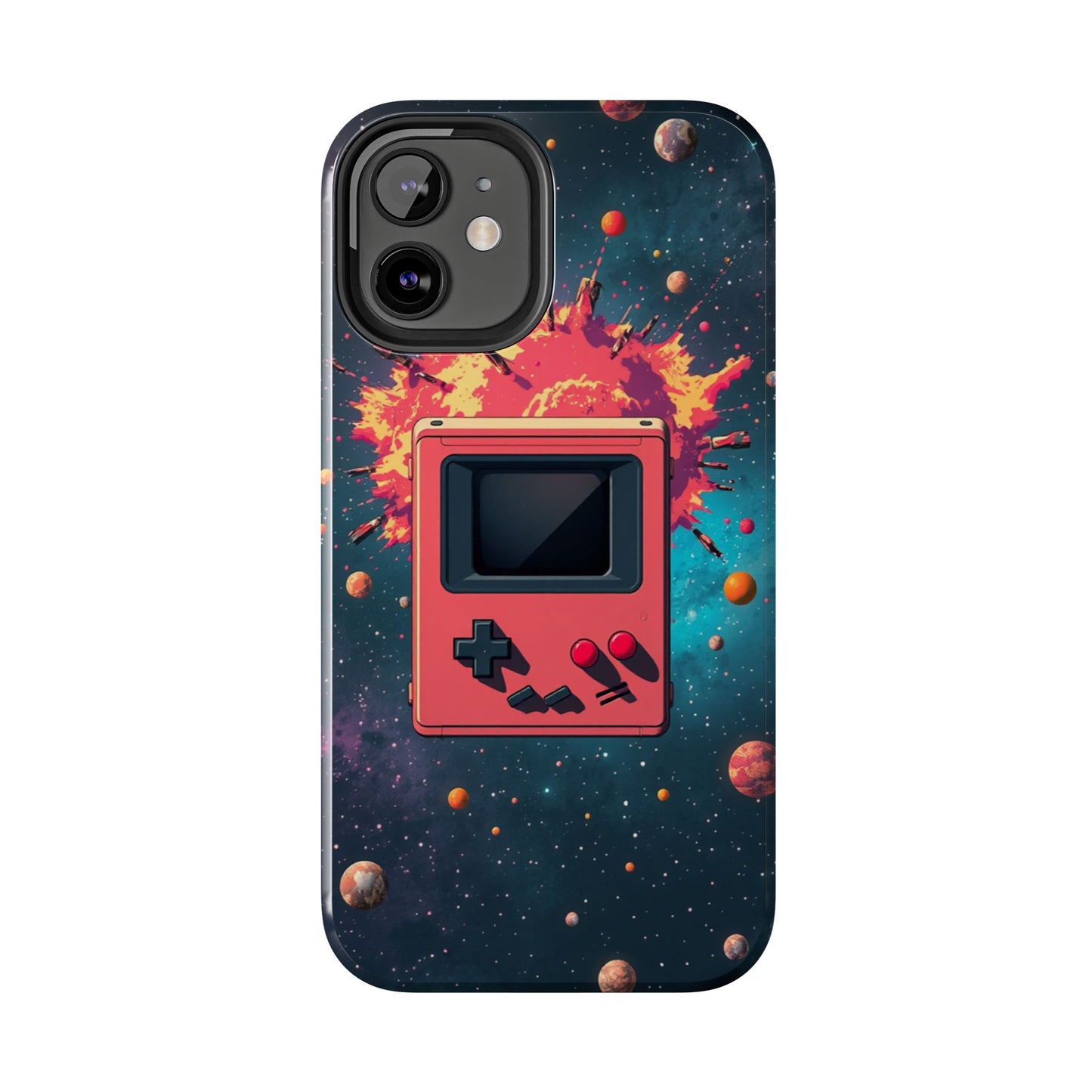 Retro Gaming Tough Phone Case - Space Adventure Design