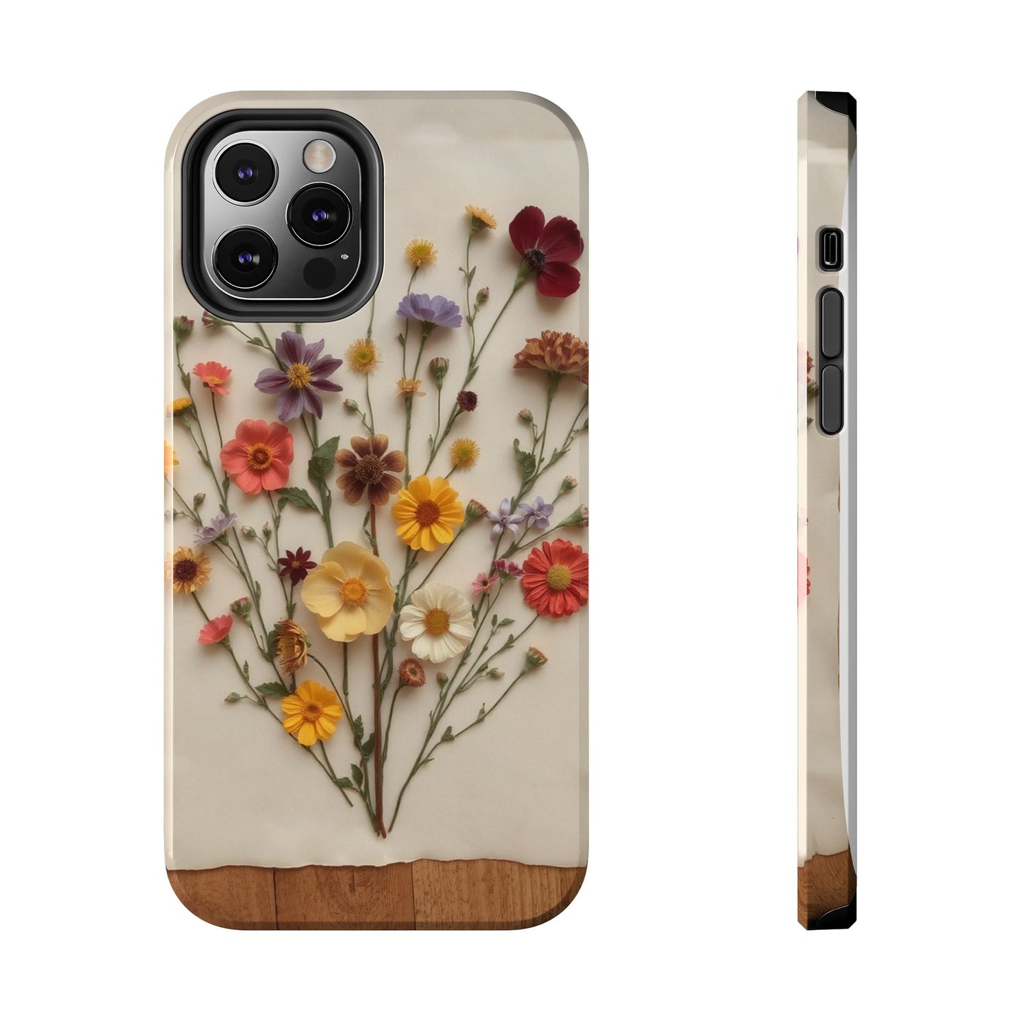 Floral Tough Phone Case - Durable Protection with Nature-Inspired Design