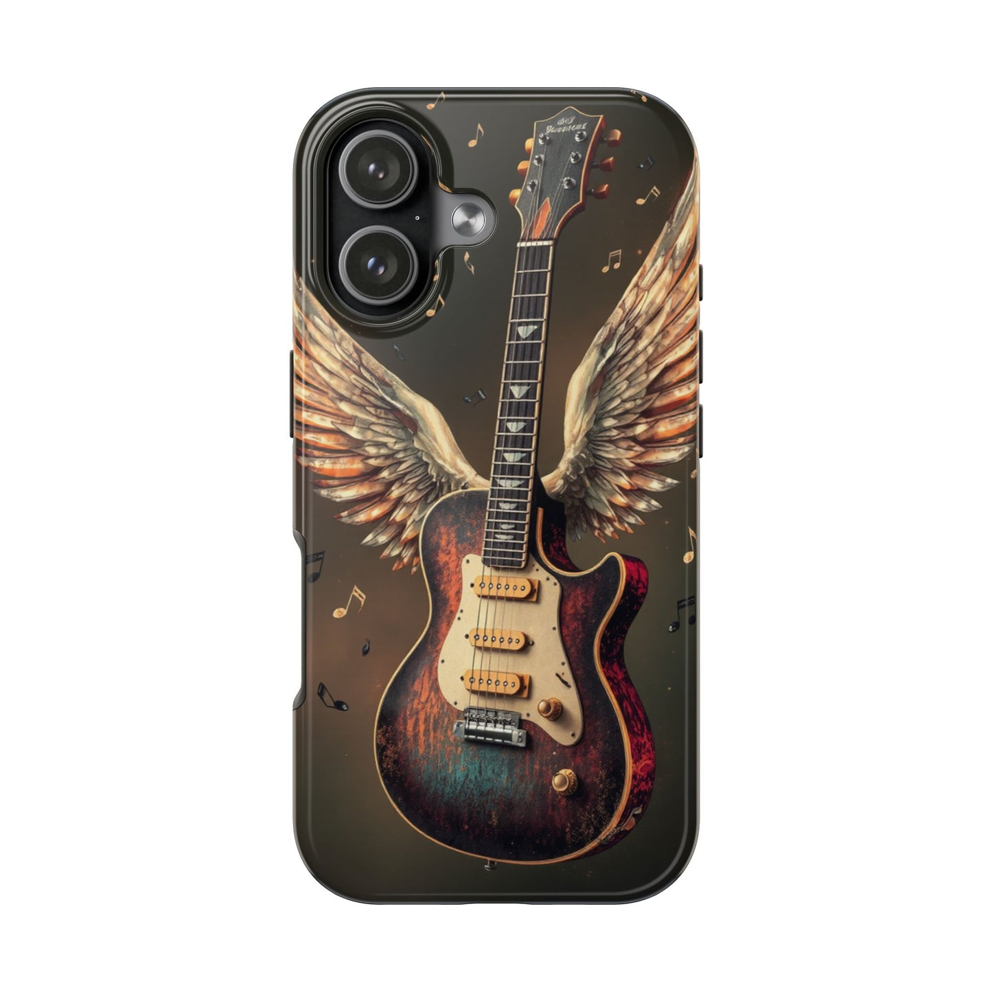 Inspirational Guitar Wing Phone Case - Tough Protection for Music Lovers