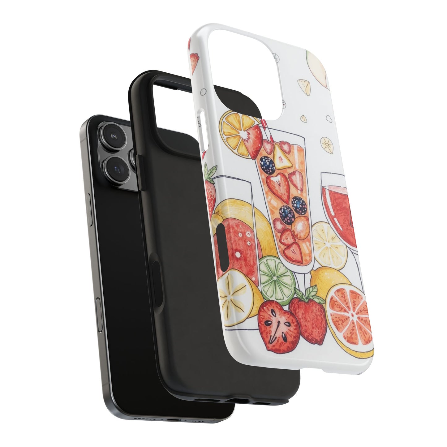 Colorful Fruit Cocktail Tough Phone Case - Perfect for Summer Vibes