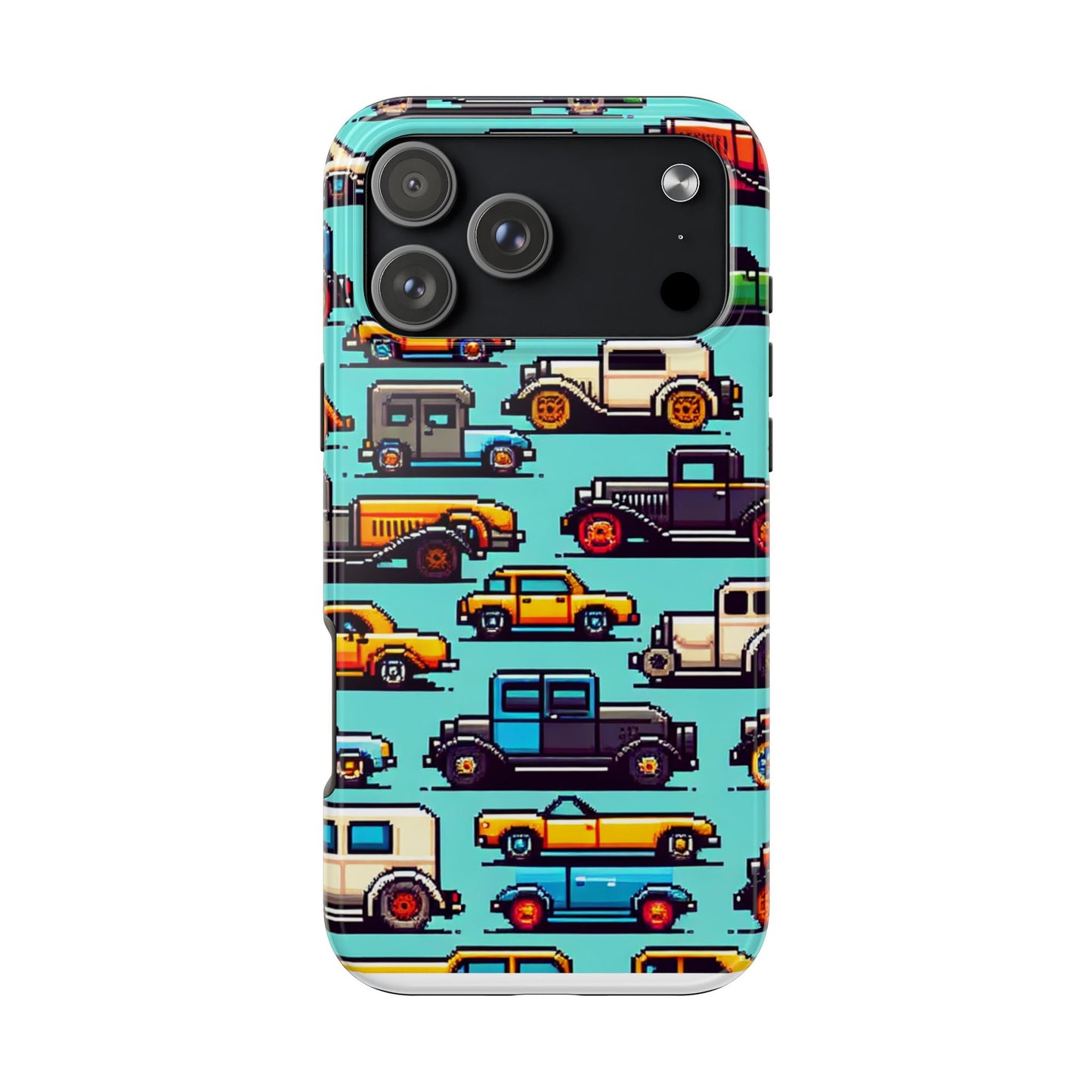 Retro Car Pixel Art Tough Phone Case - Durable & Stylish Protection - for iPhone