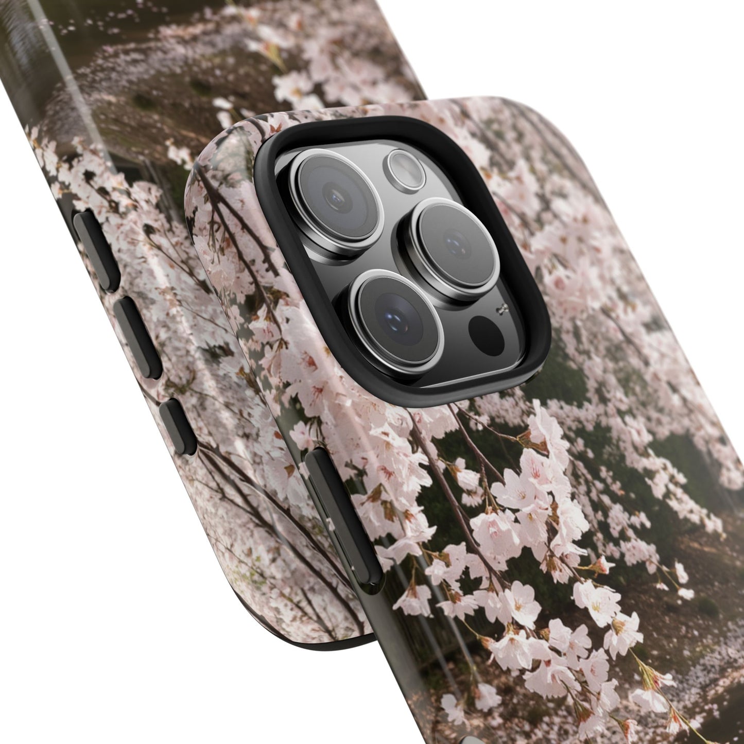Cherry Blossom Tough Phone Cases - Durable Protection with Floral Serenity