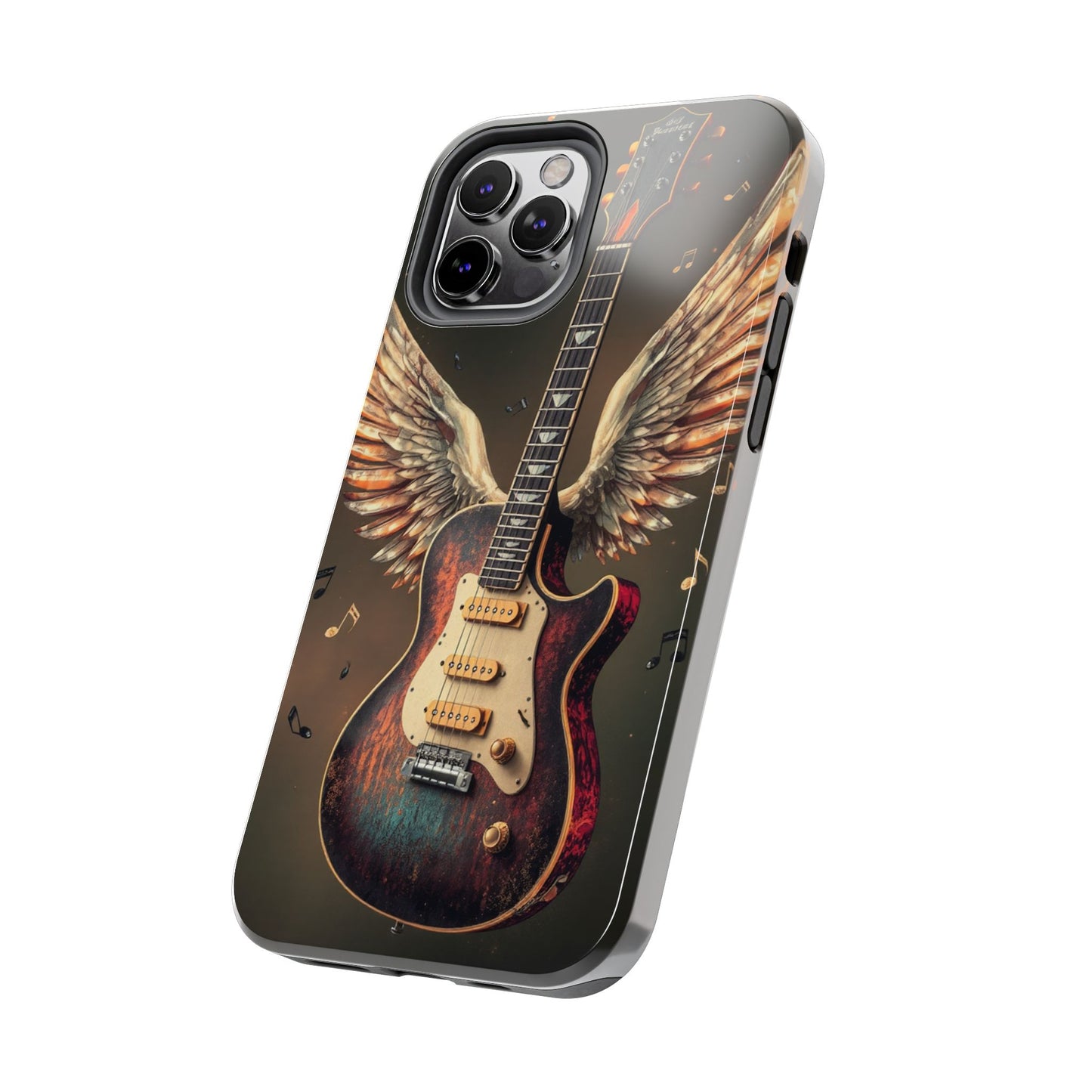 Inspirational Guitar Wing Phone Case - Tough Protection for Music Lovers
