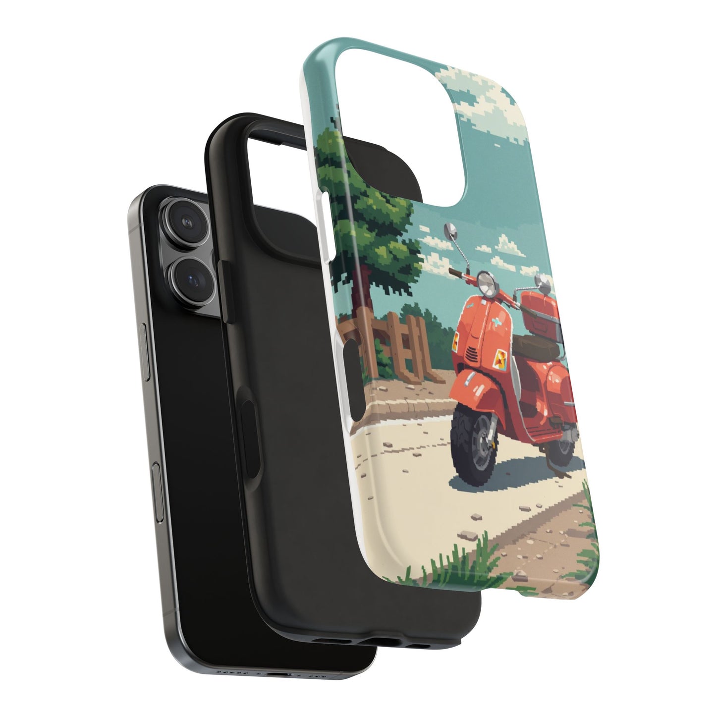 Retro Scooter Phone Case - Tough & Stylish Protection