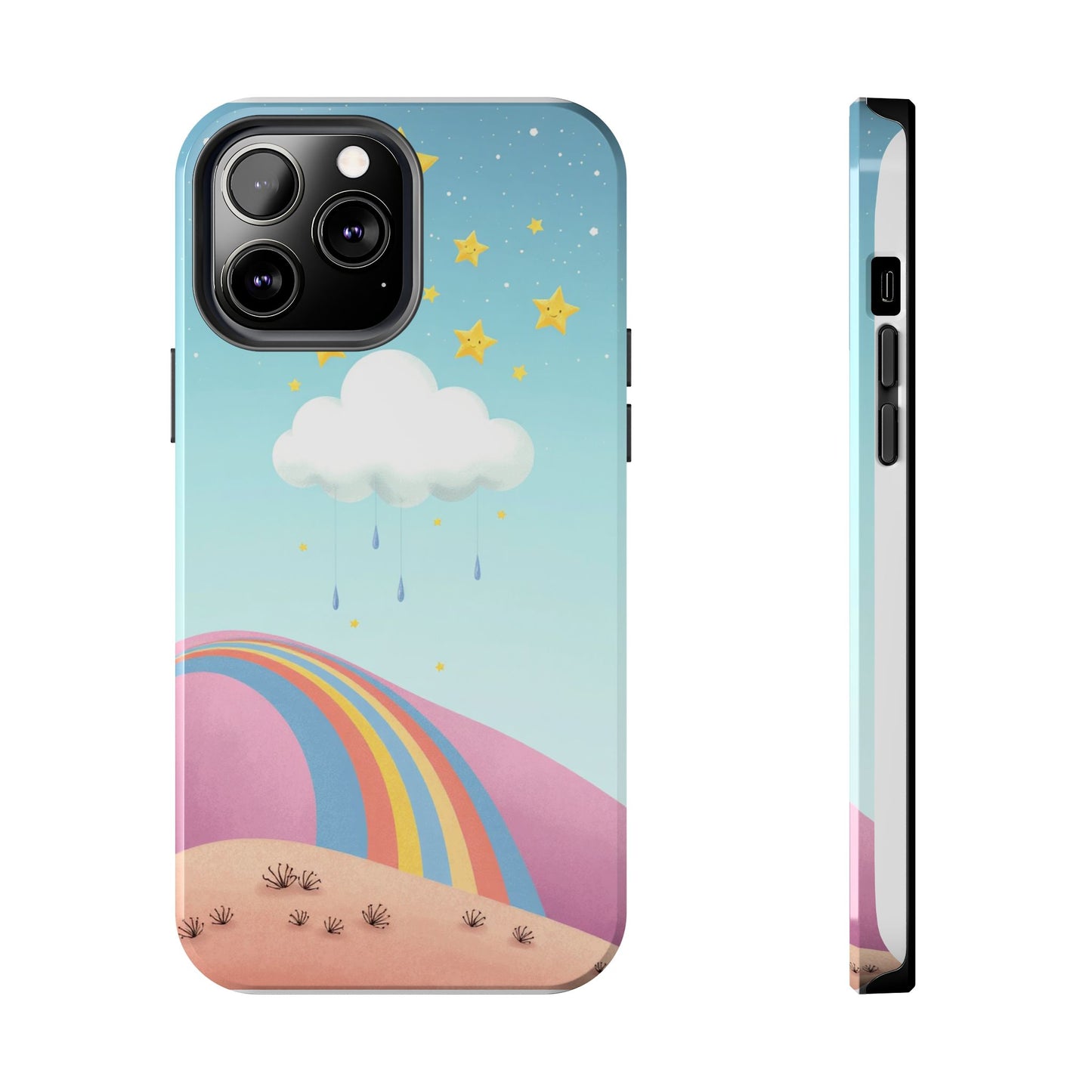 Colorful Rainbow Phone Case - Durable Tough Design for Adventurers