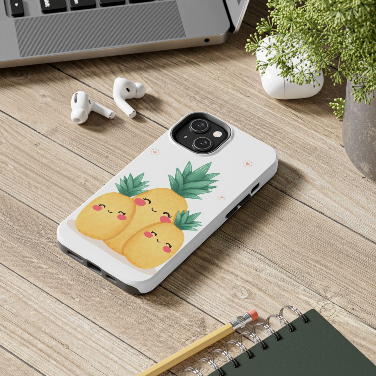 Cute Pineapple Tough Phone Cases | Fun Gift for Pineapple Lovers | Summer Vibes | Durable Phone Protection | Quirky Phone Accessory