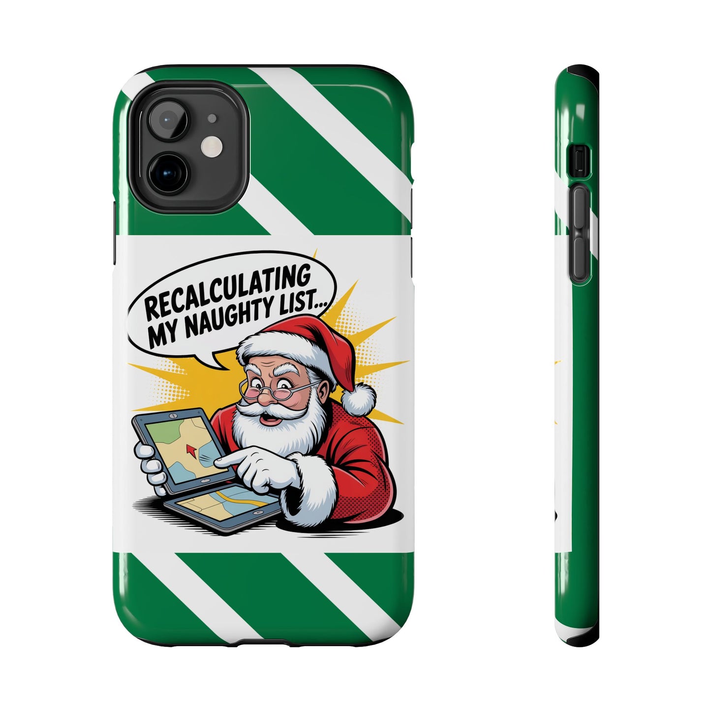 Santa Naughty List Phone Case - Tough & Fun Holiday Protection