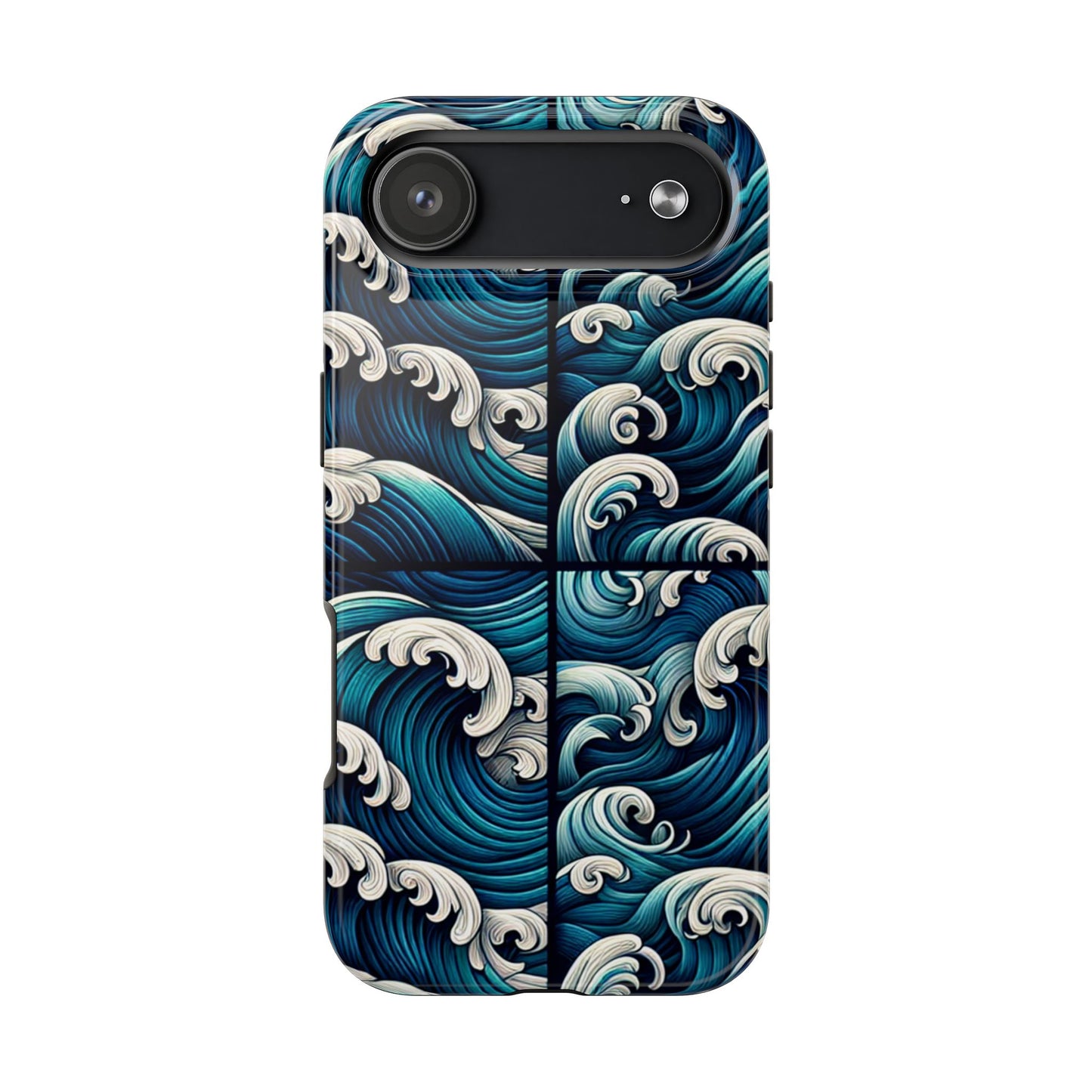 Ocean Waves Tough Phone Case - Durable Protection with Artistic Design - for iPhone