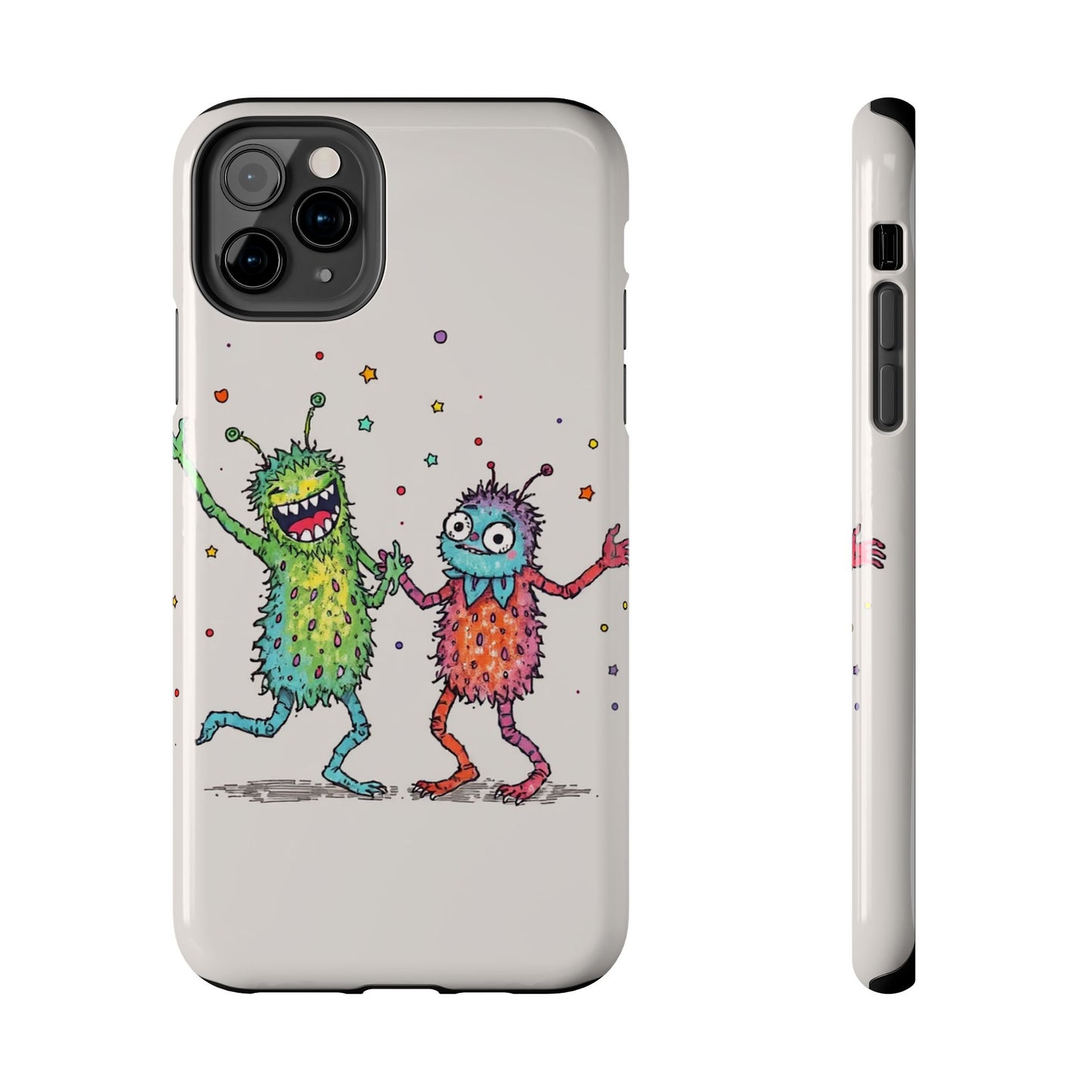 Colorful Monster Tough Phone Case - Fun and Playful Design