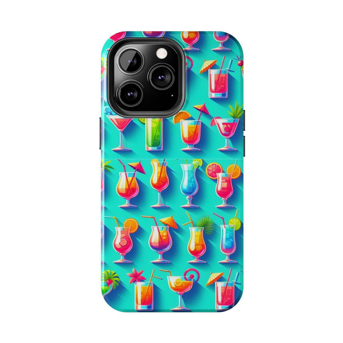 Cocktail Party Phone Case - Fun & Colorful Design for Summer Vibes - for iPhone