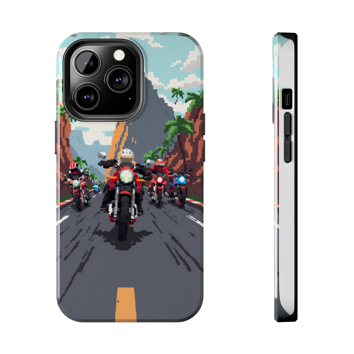 Retro Biker Tough Phone Case - Perfect for Motorcycle Lovers