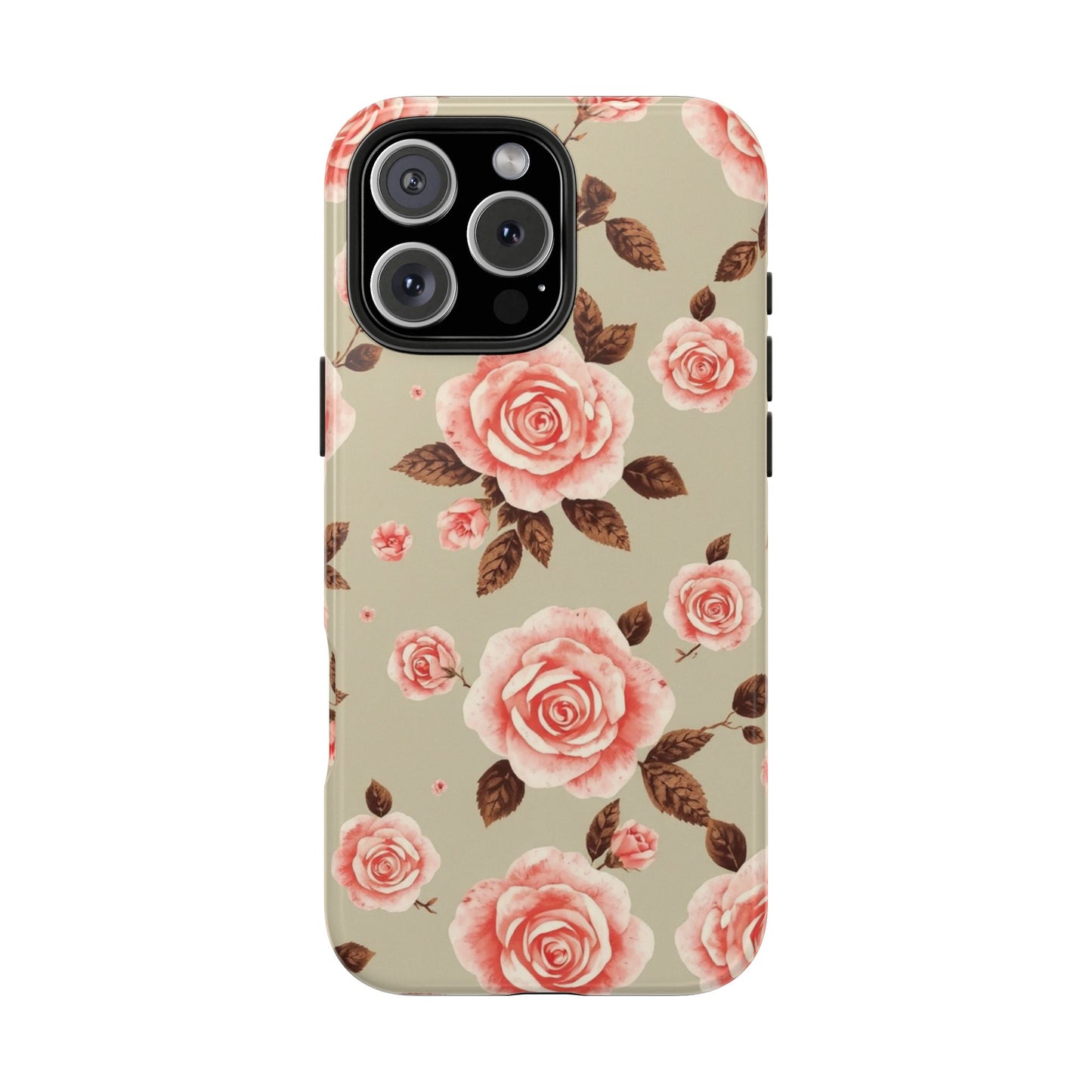 Elegant Floral Tough Phone Case for Stylish Protection - for iPhone