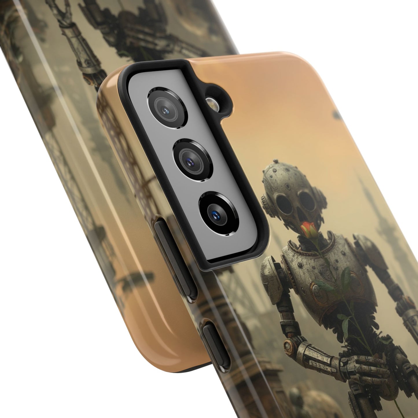 Robotic Sentinel Tough Phone Case - Durable Protector for Sci-Fi Lovers