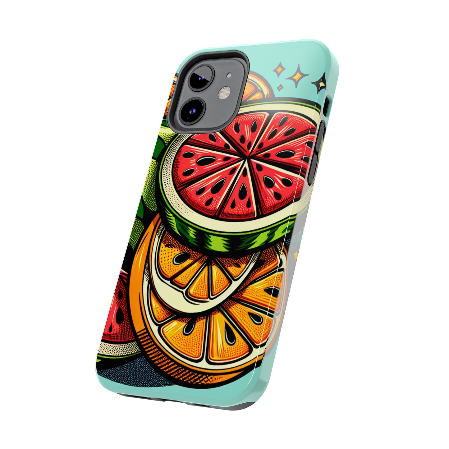 Vibrant Citrus Tough Phone Case - Fruit Slice Design - for iPhone