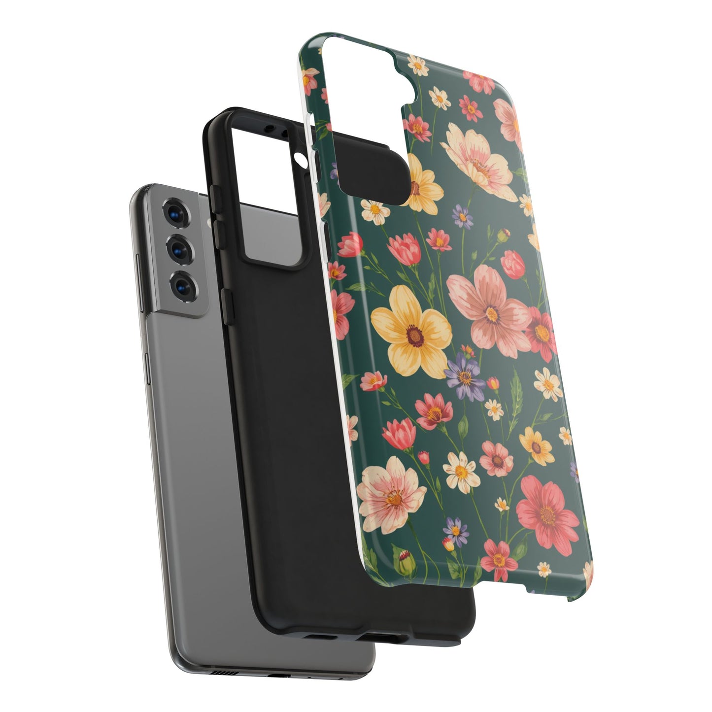 Vintage Spring Flowers Tough Phone Case - Durable Protection for iPhone