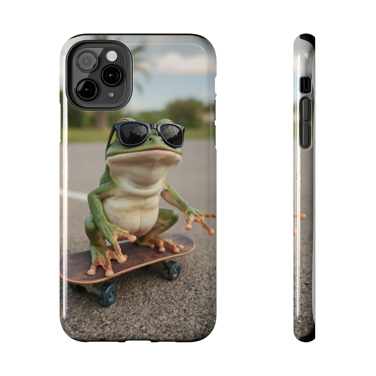 Cool Frog Skateboard Phone Case - Tough and Stylish Protection