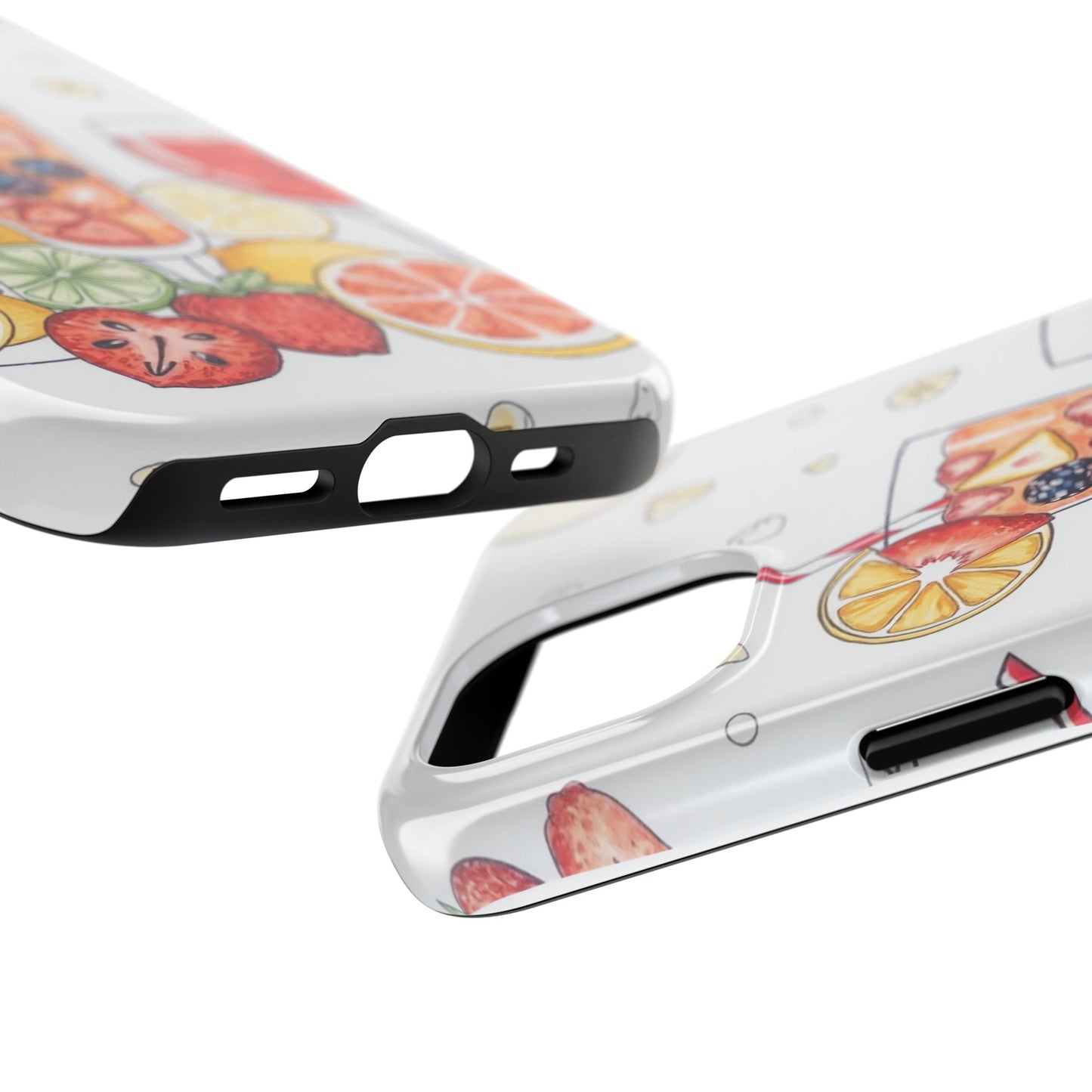 Colorful Fruit Cocktail Tough Phone Case - Perfect for Summer Vibes