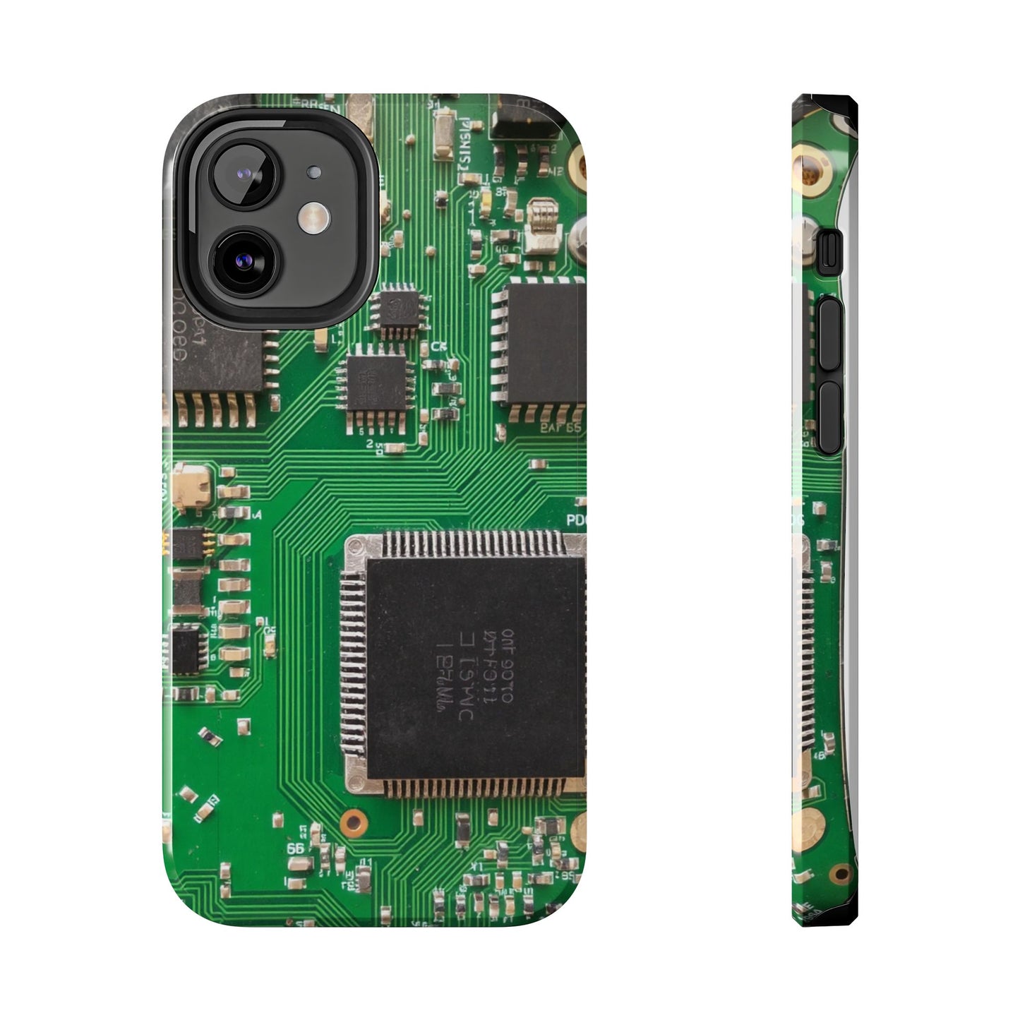 Circuit Board Tough Phone Case - Durable Tech Design