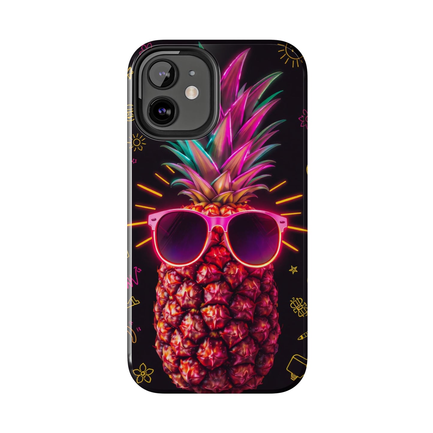 Tough Pineapple Phone Case - Cool, Vibrant Design Perfect for Summer Vibes