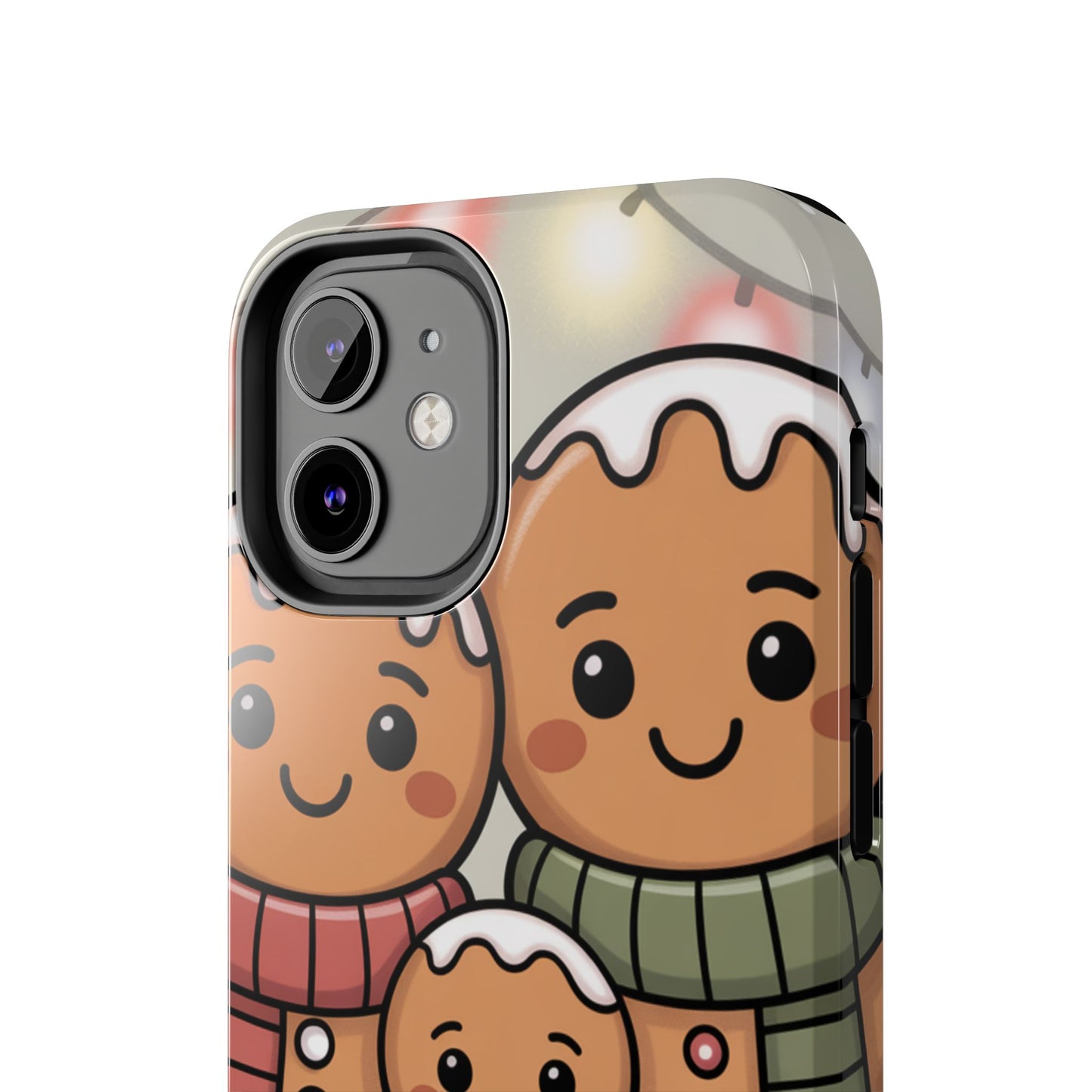 Gingerbread Cartoon Family Tough Phone Case – Festive Holiday Protection