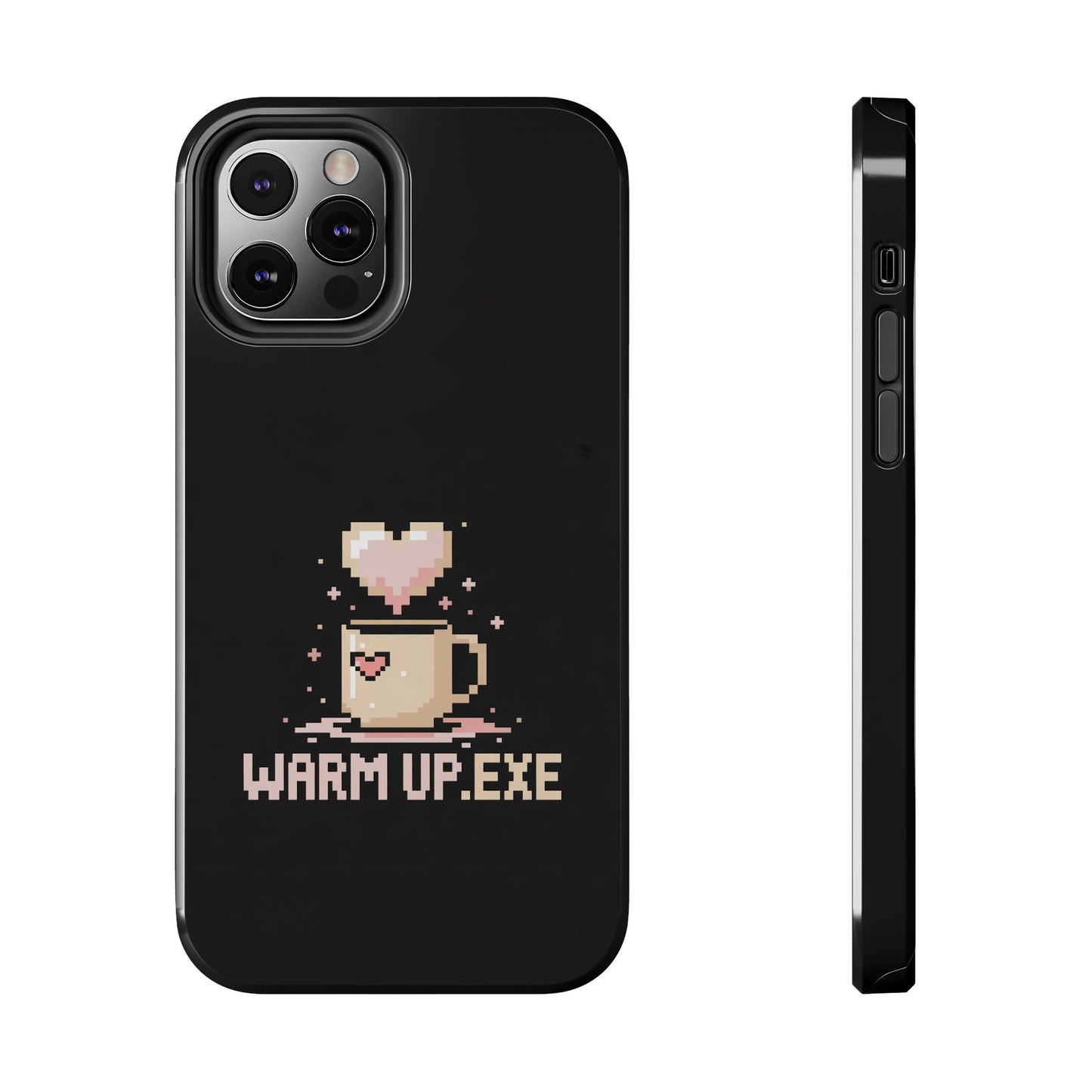 Warm Up.EXE Tough Phone Case - Cute Pixel Art Design for Tech Lovers