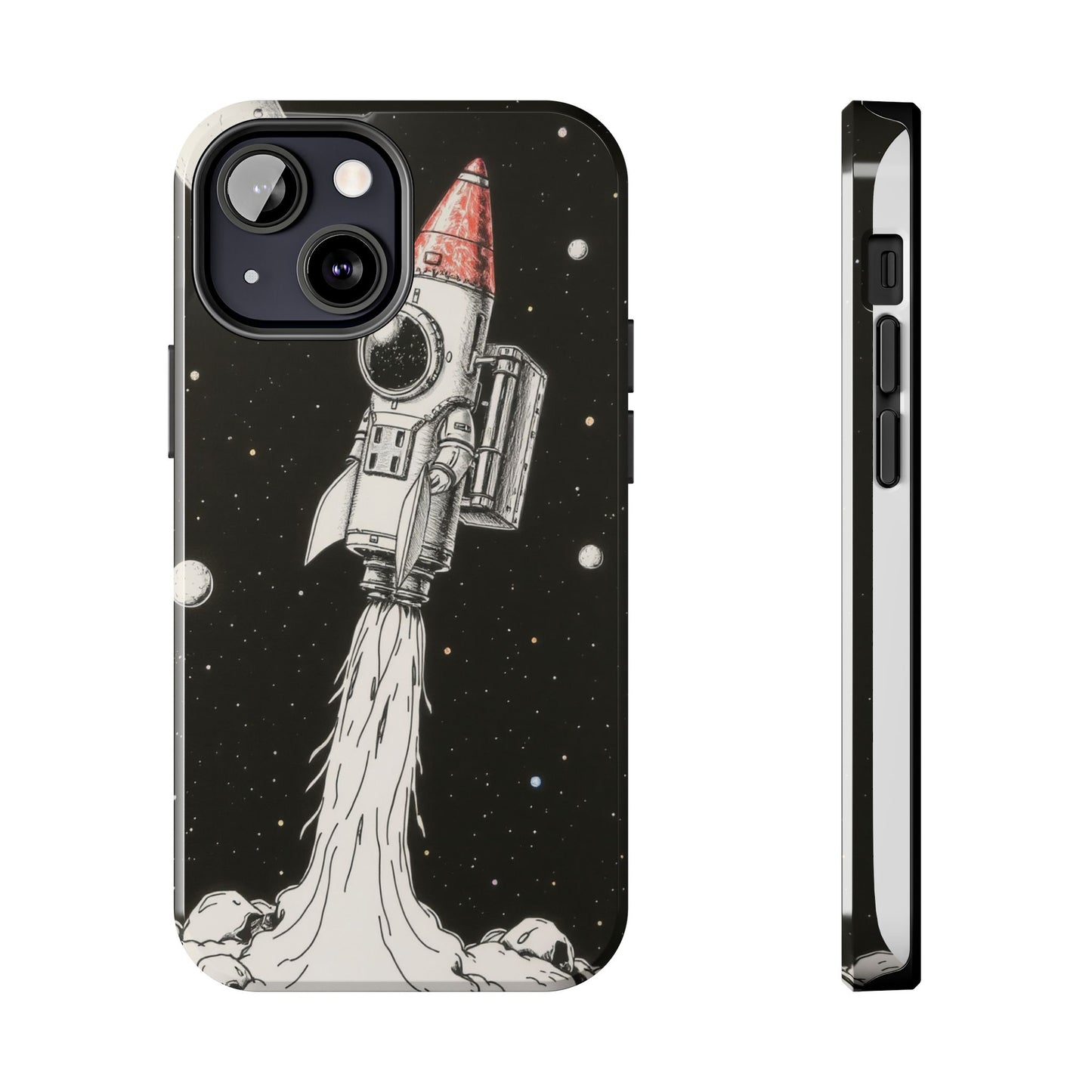 Cool Tough Phone Case for iPhone - Astro-Rocket Bond