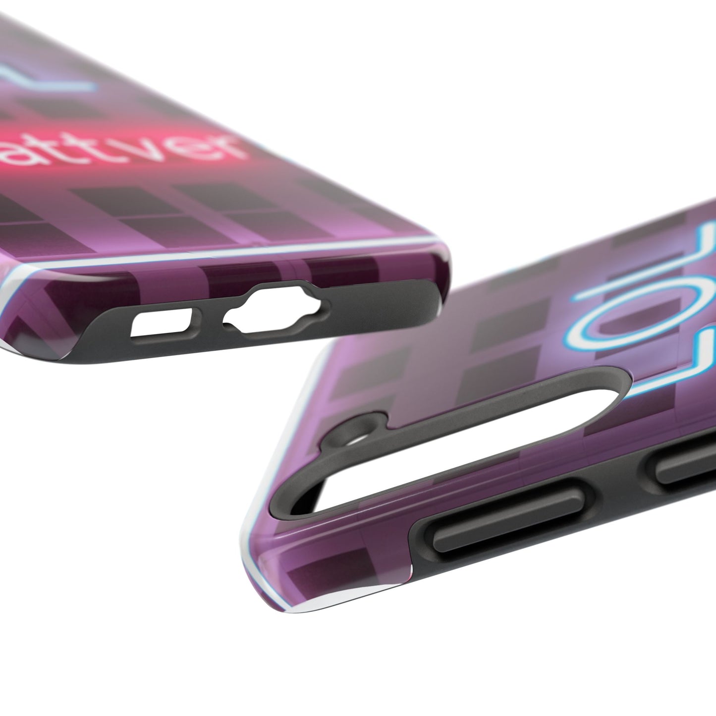Neon Vibe Tough Phone Case - 'LOL Whatevr' Design for Trendsetters