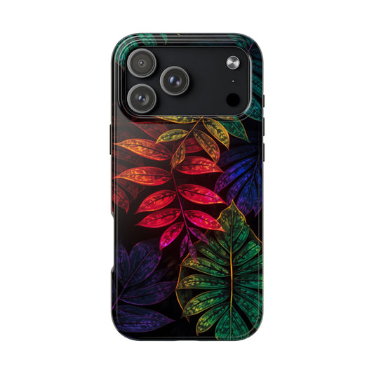 Vibrant Tropical Leaf Tough Phone Case