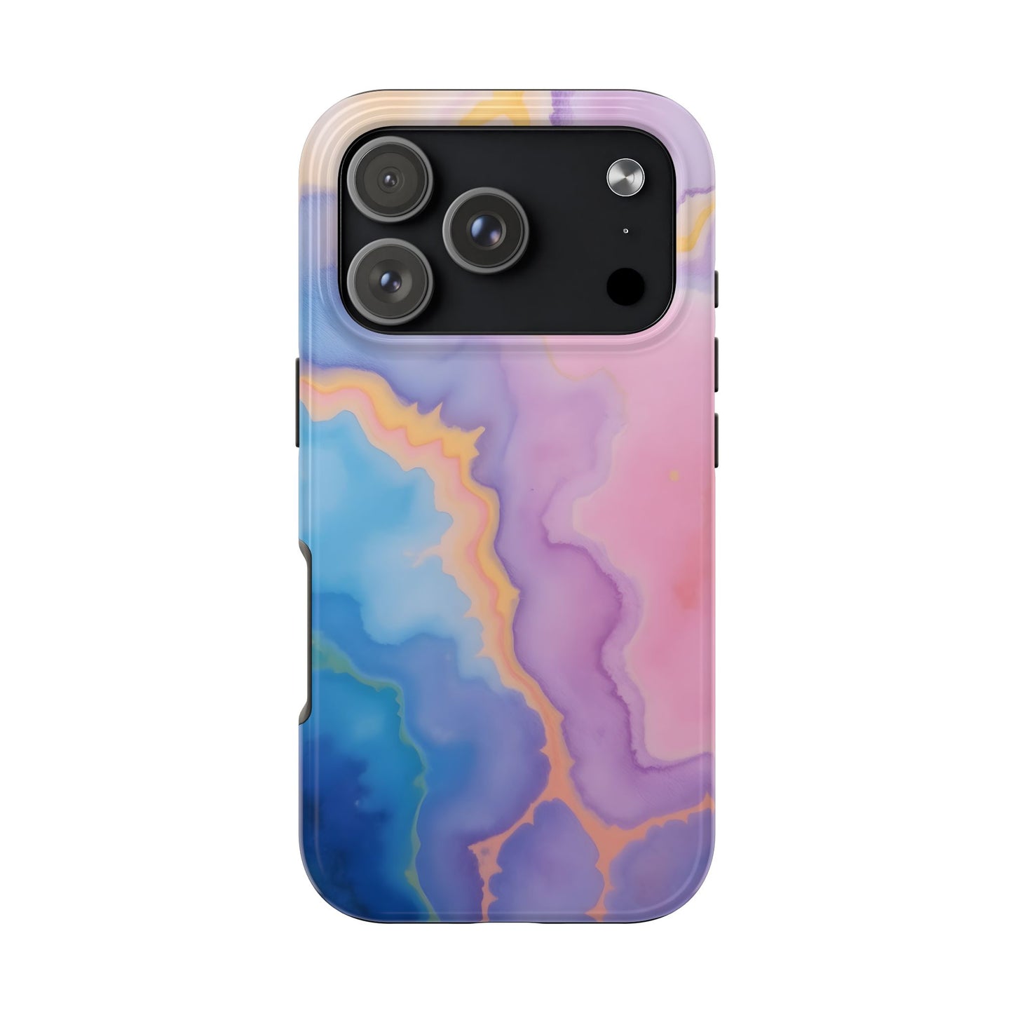 Watercolor Abstract Colors Tough Phone Case - Protective Cover for iPhone