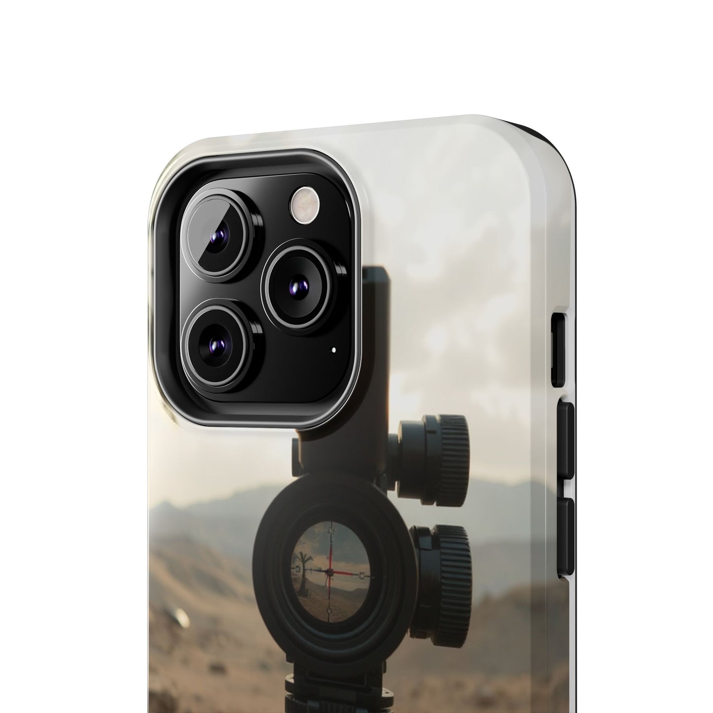 Tough Phone Case with Sniper Scope Design - Durable & Stylish Protection for Outdoors Enthusiasts