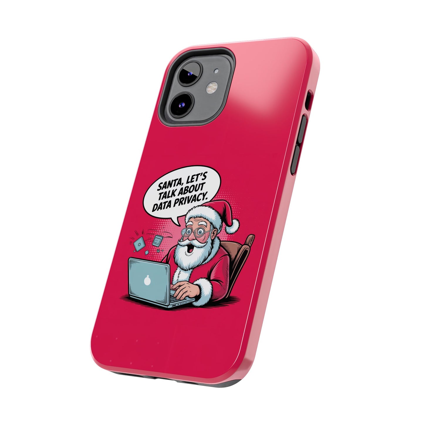 Santa Data Privacy Design Tough iPhone Case for Christmas