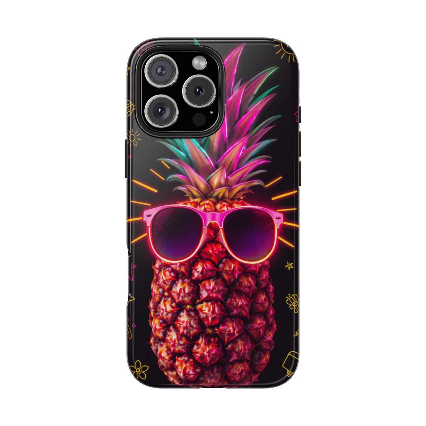 Tough Pineapple Phone Case - Cool, Vibrant Design Perfect for Summer Vibes