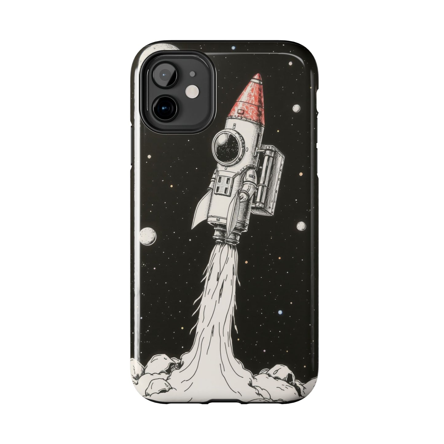 Cool Tough Phone Case for iPhone - Astro-Rocket Bond