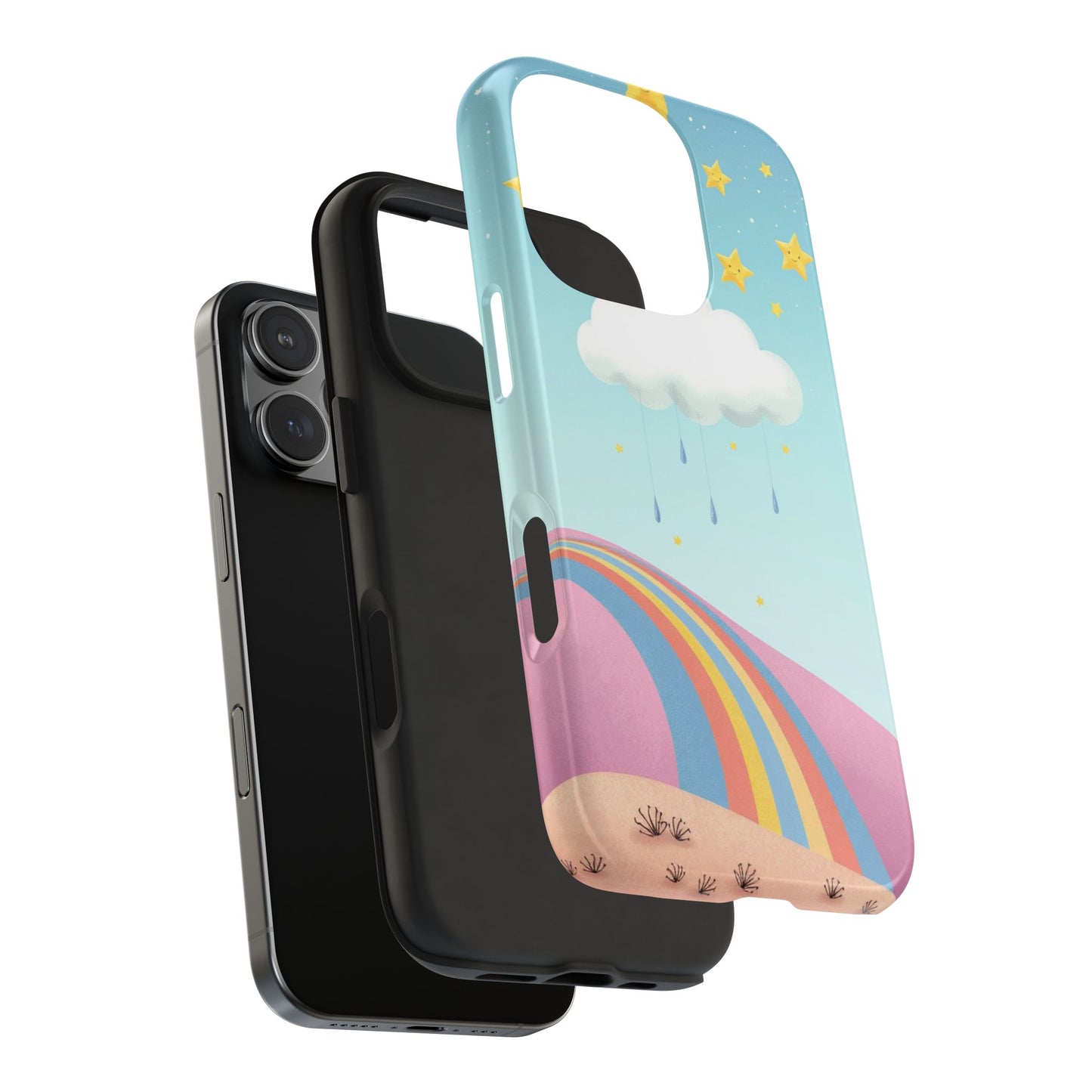 Colorful Rainbow Phone Case - Durable Tough Design for Adventurers
