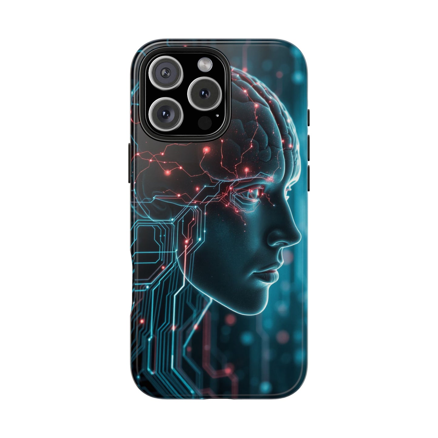 Futuristic Brain Design Tough Phone Case