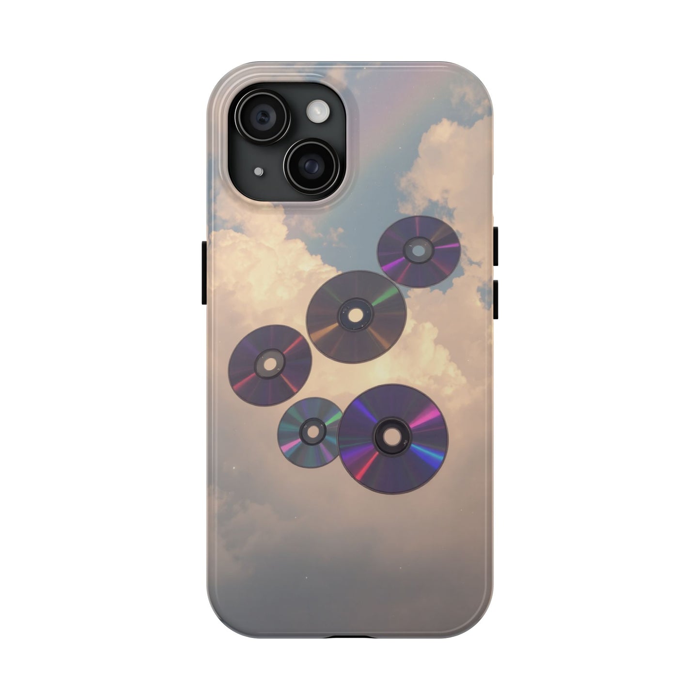 Vibrant Cloud CD Tough Phone Case - Durable and Stylish