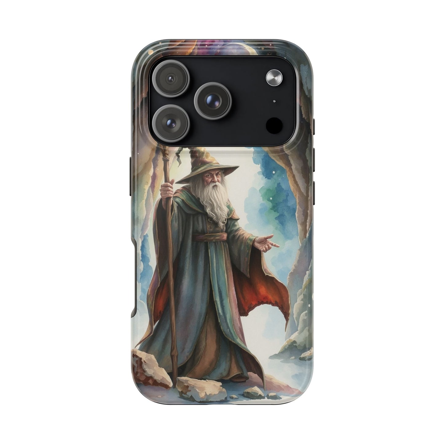 Magical Wizard Phone Case - Tough, Durable Phone Cover for Fantasy Lovers, Geek Gift, Unique Design, Celestial Phone Accessory